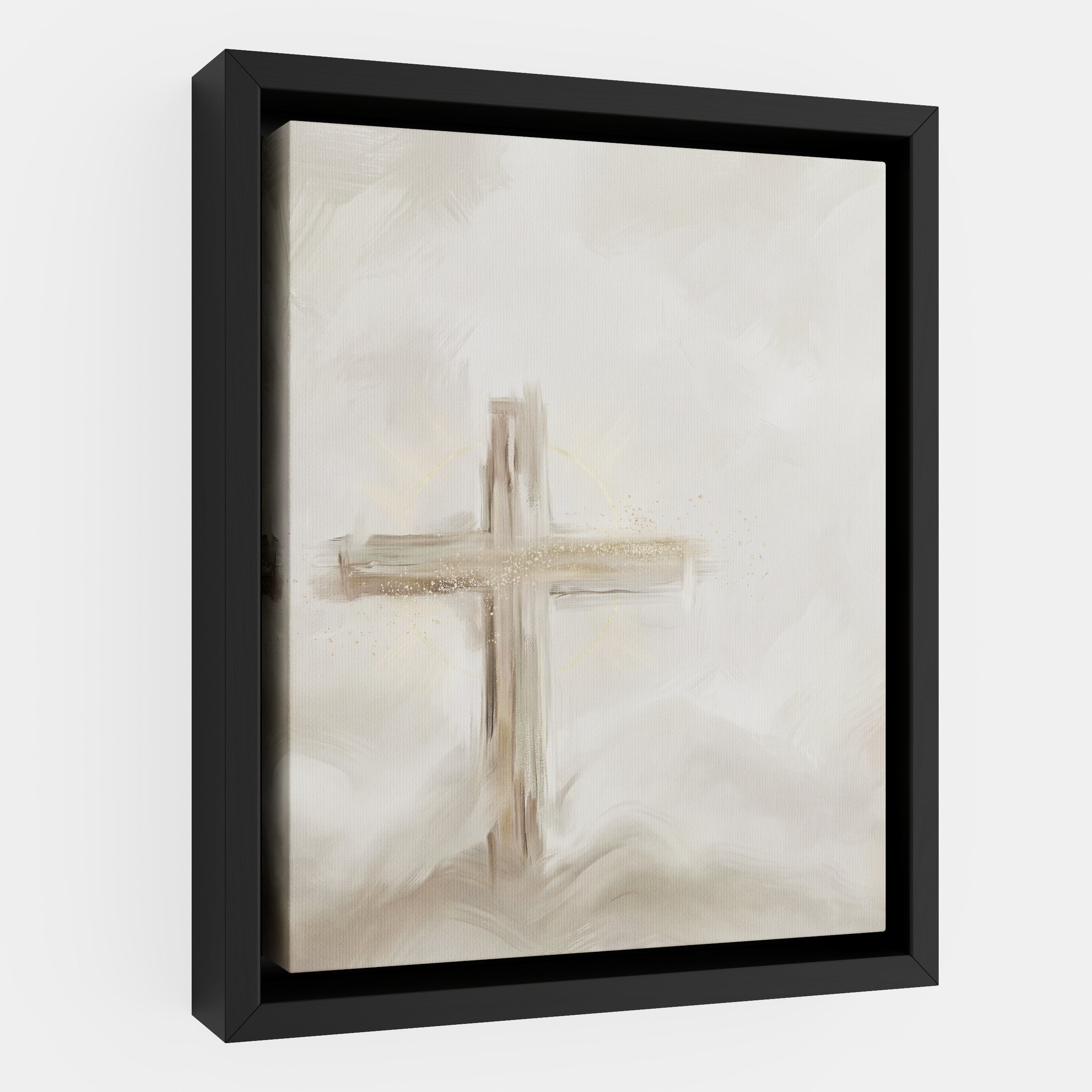 Silent Cross in the Mist - Canvas