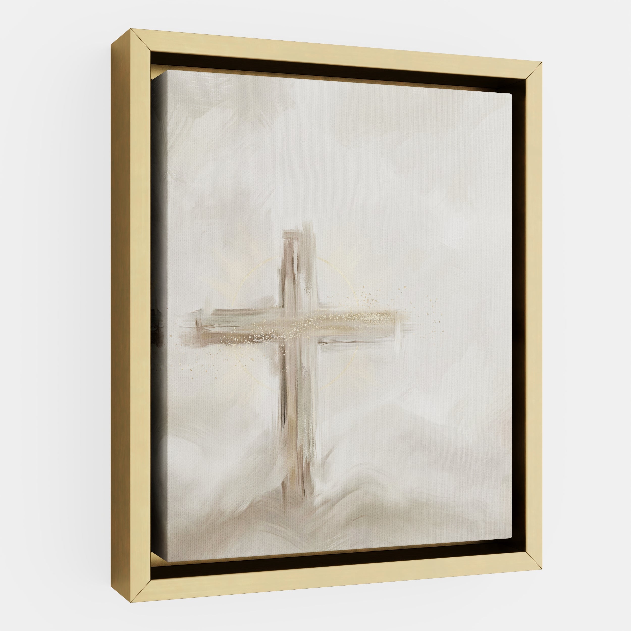 Silent Cross in the Mist - Canvas