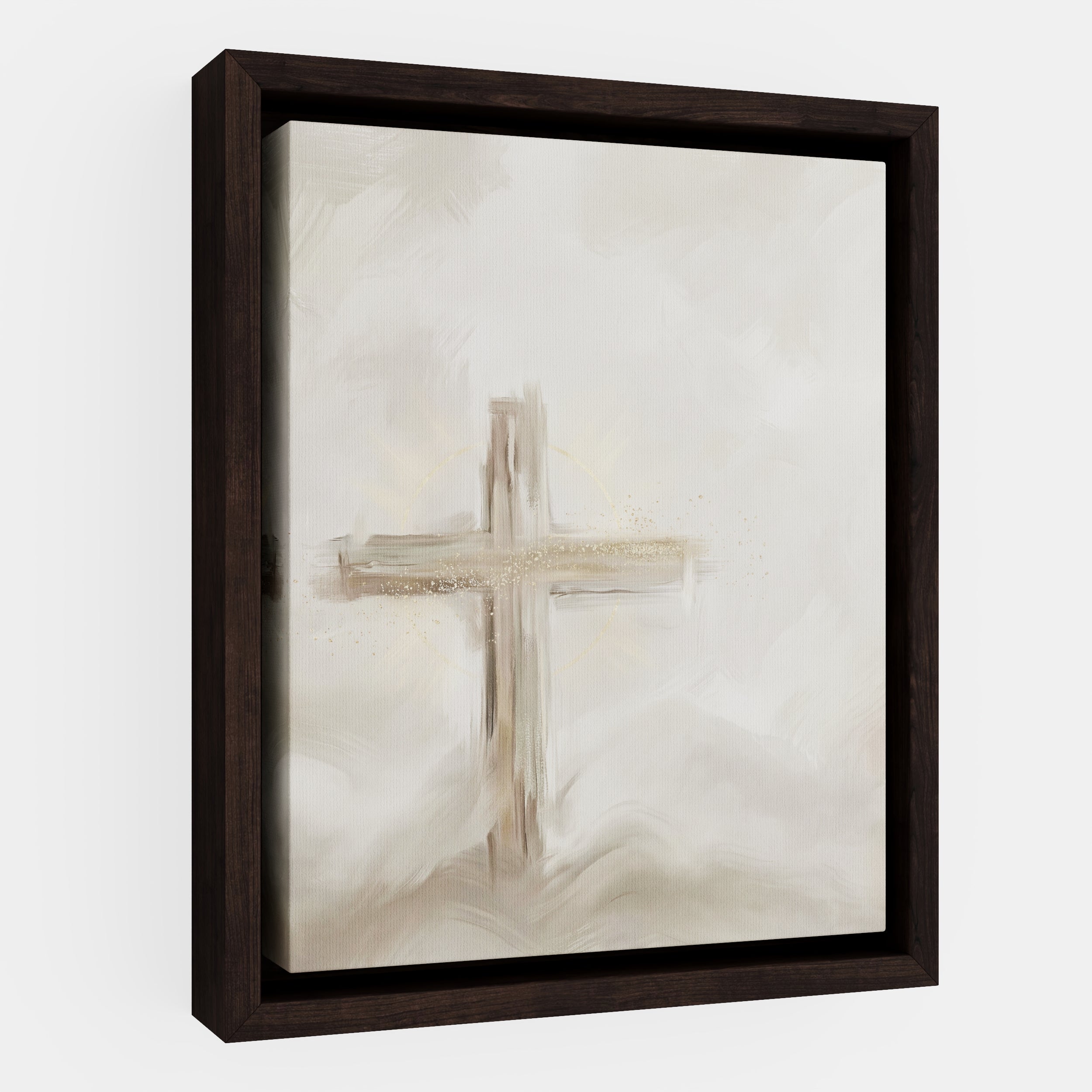 Silent Cross in the Mist - Canvas