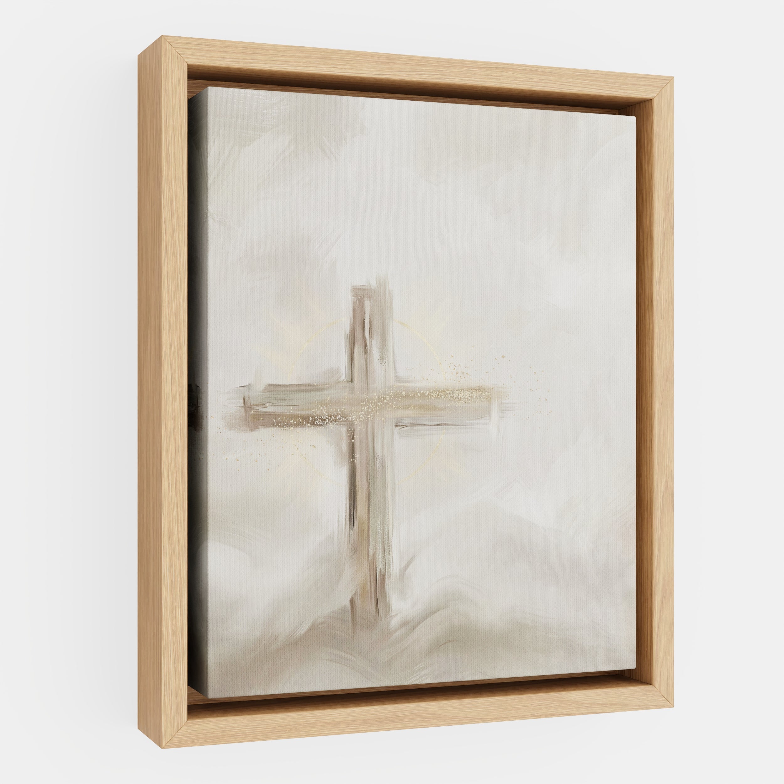 Silent Cross in the Mist - Canvas