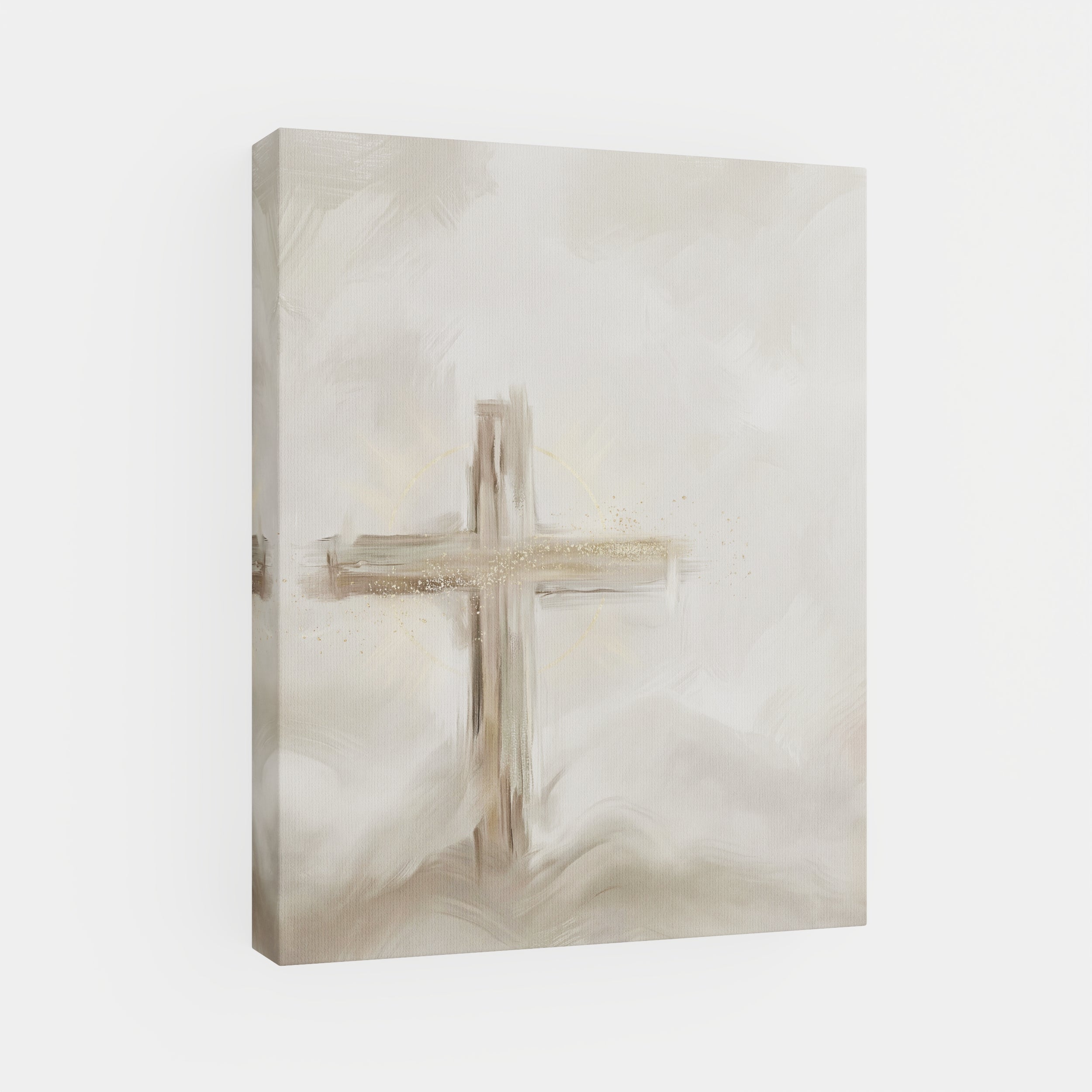Silent Cross in the Mist - Canvas