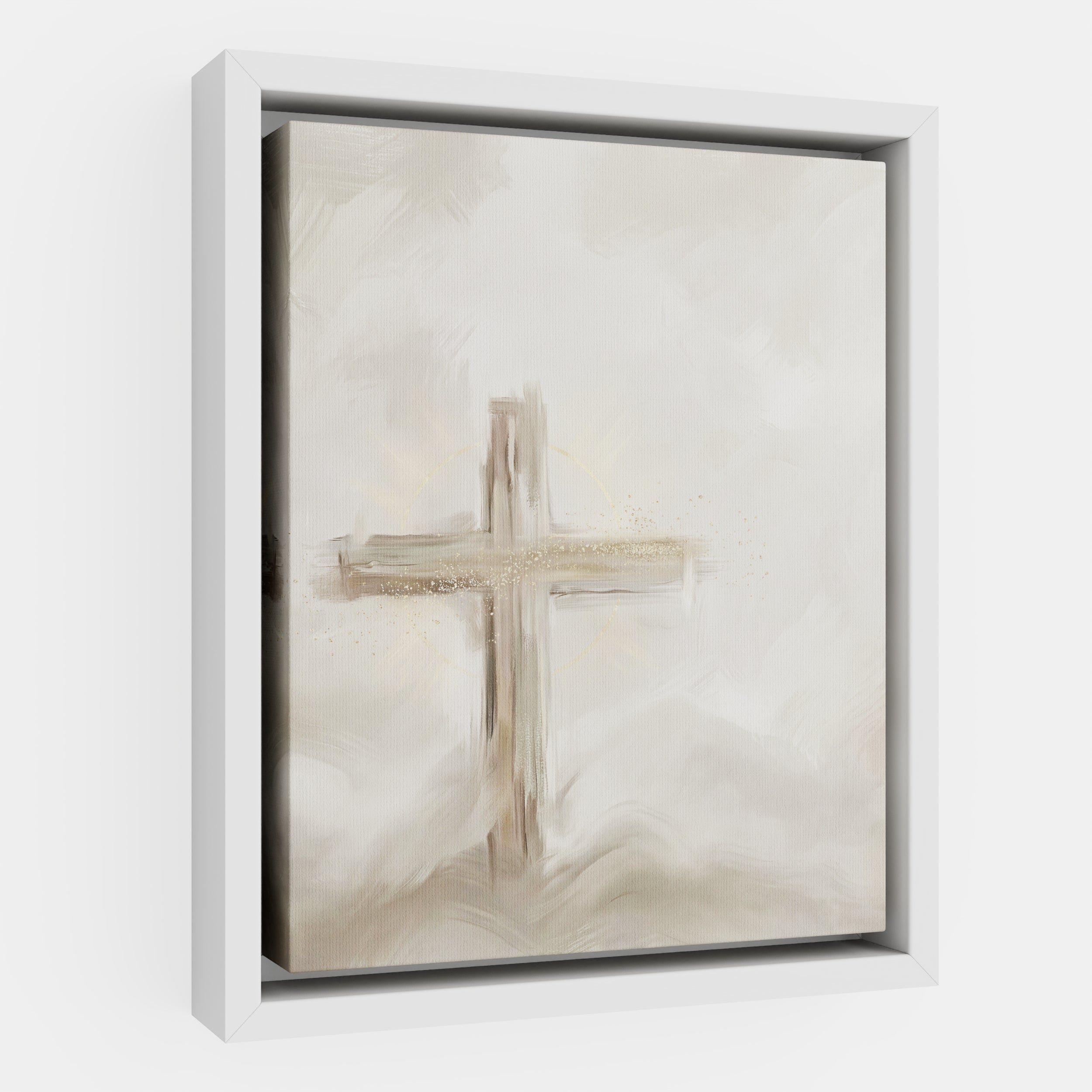 Silent Cross in the Mist - Canvas
