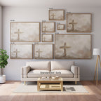 Silent Cross in the Mist - Canvas
