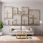 Silent Cross in the Mist - Canvas