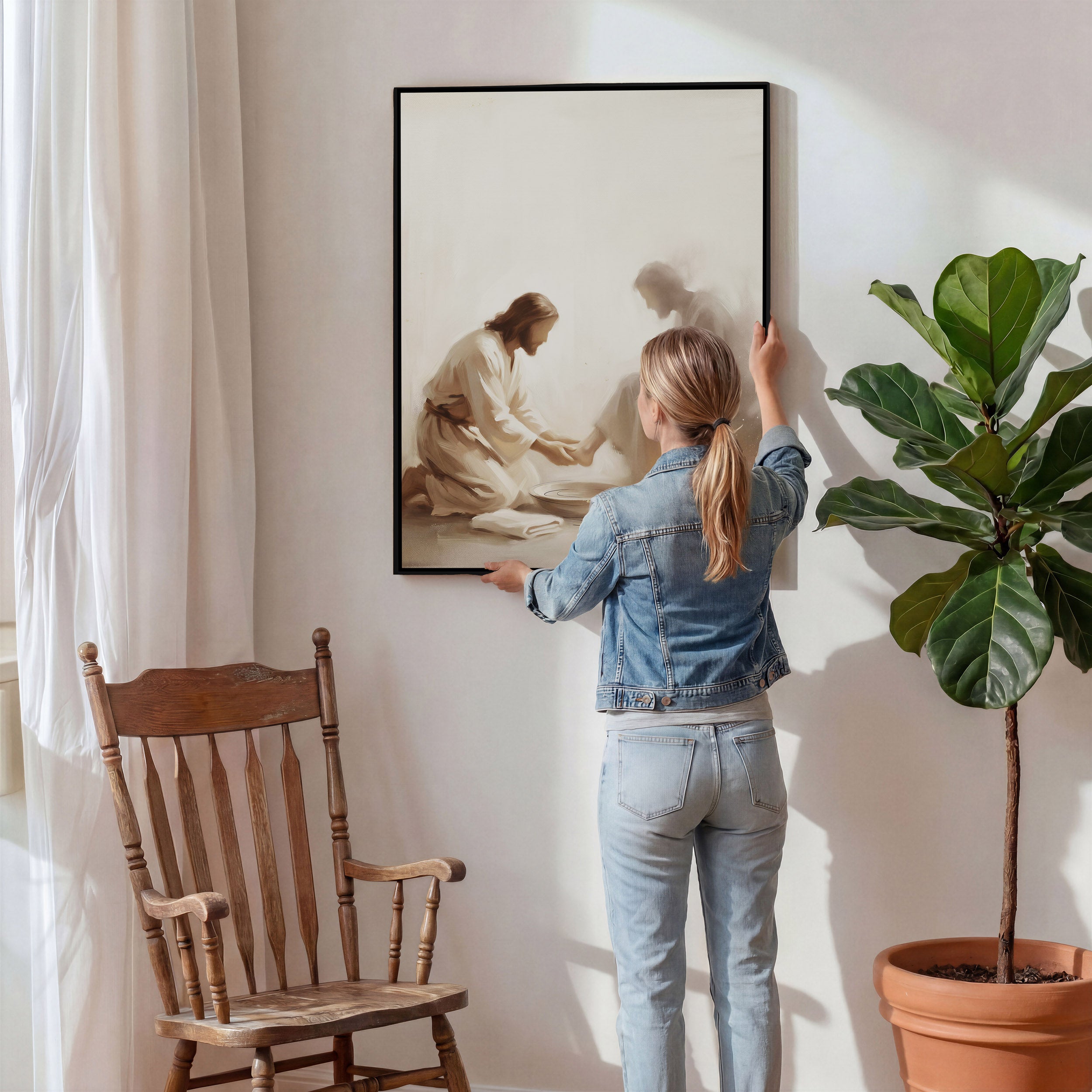 He Knelt Before Me - Canvas