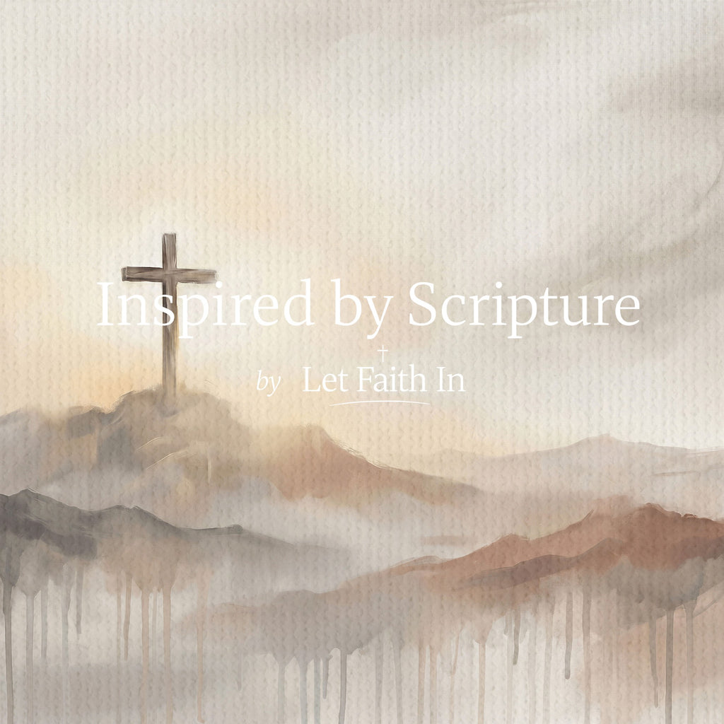 Misty Cross on Mountain - Canvas