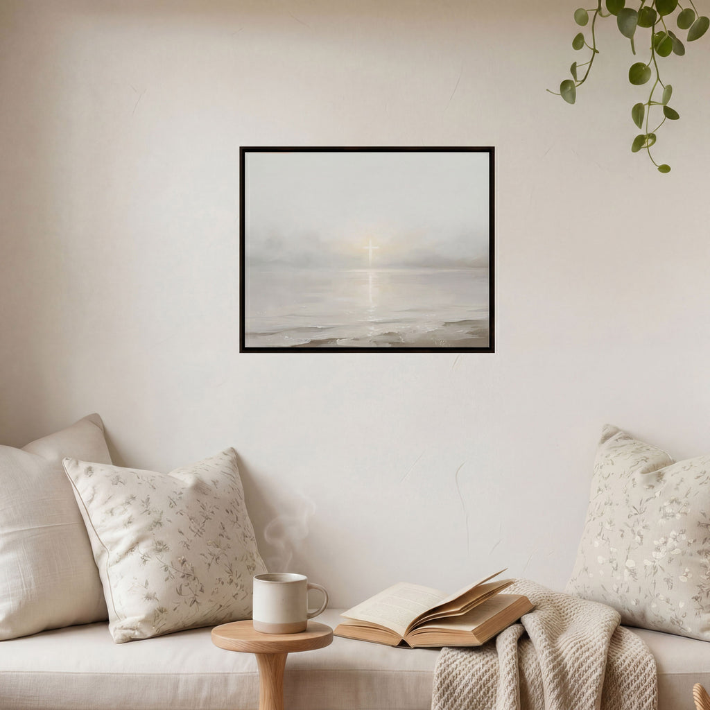 His Light on Still Waters - Canvas