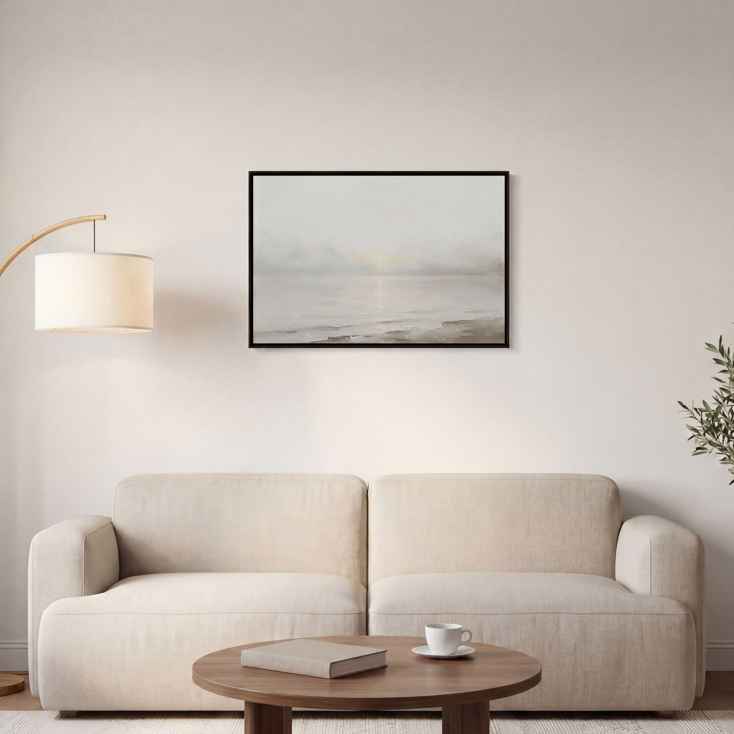 His Light on Still Waters - Canvas