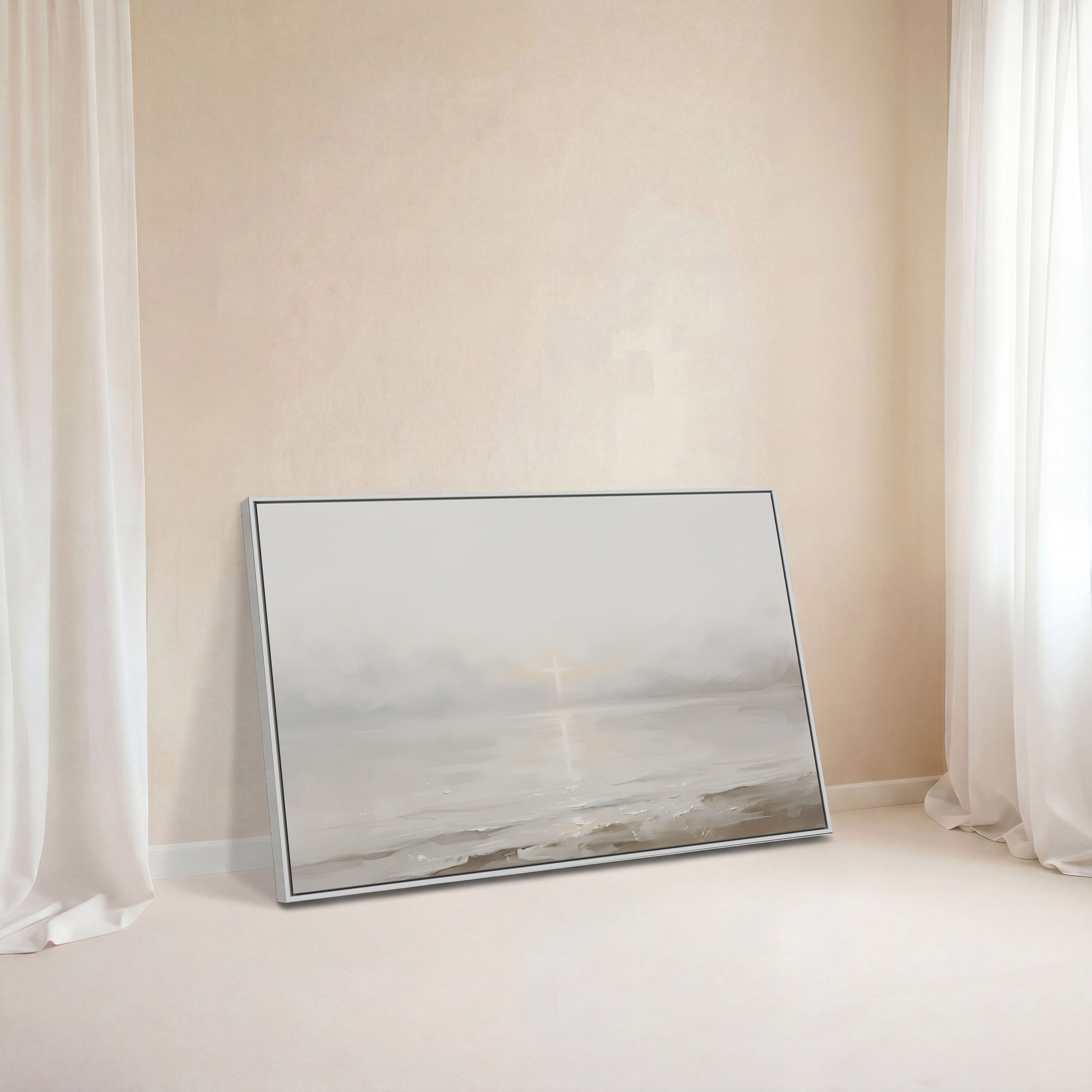 His Light on Still Waters - Canvas