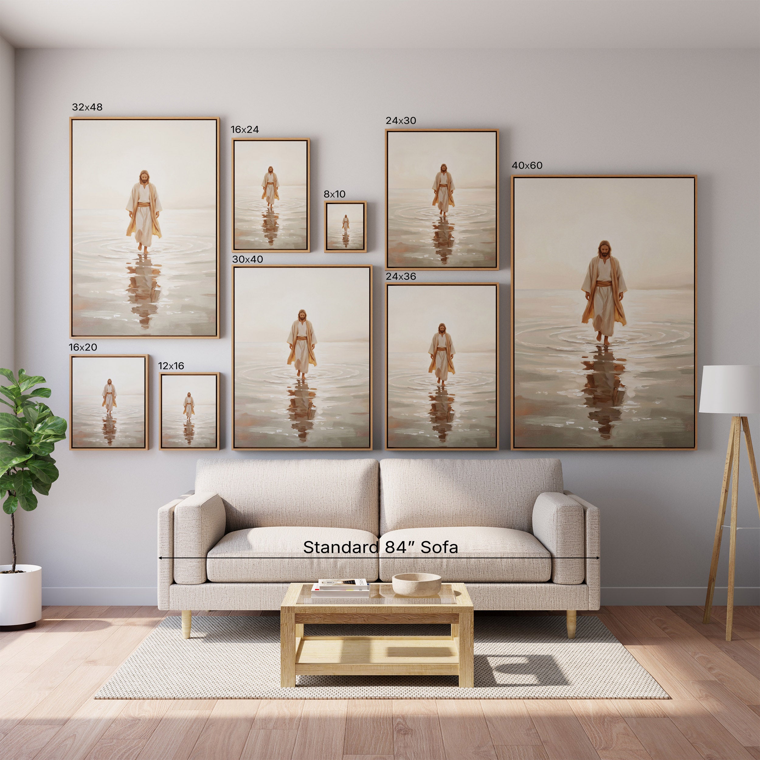 Jesus Walking on Water - Canvas