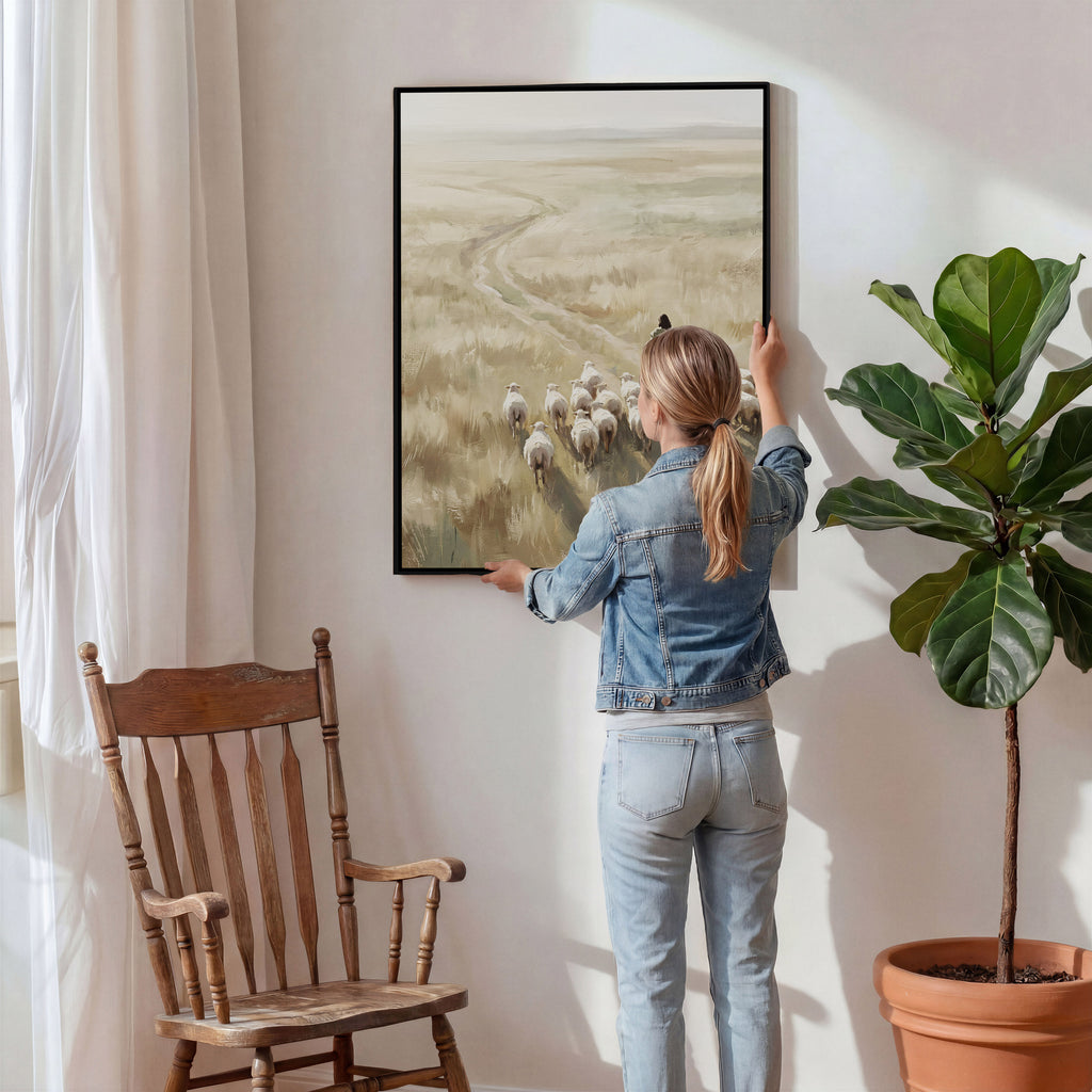 He Leads Them Home - Canvas