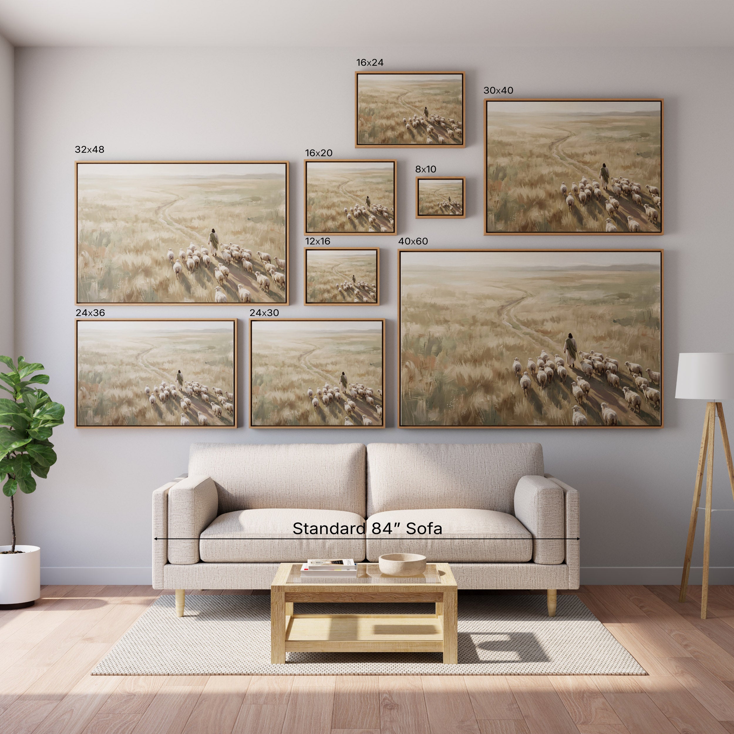 He Leads Them Home - Canvas