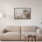 The Lion and the Lamb - Canvas