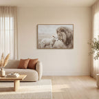 The Lion and the Lamb - Canvas