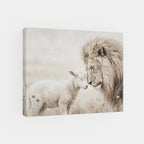 The Lion and the Lamb - Canvas