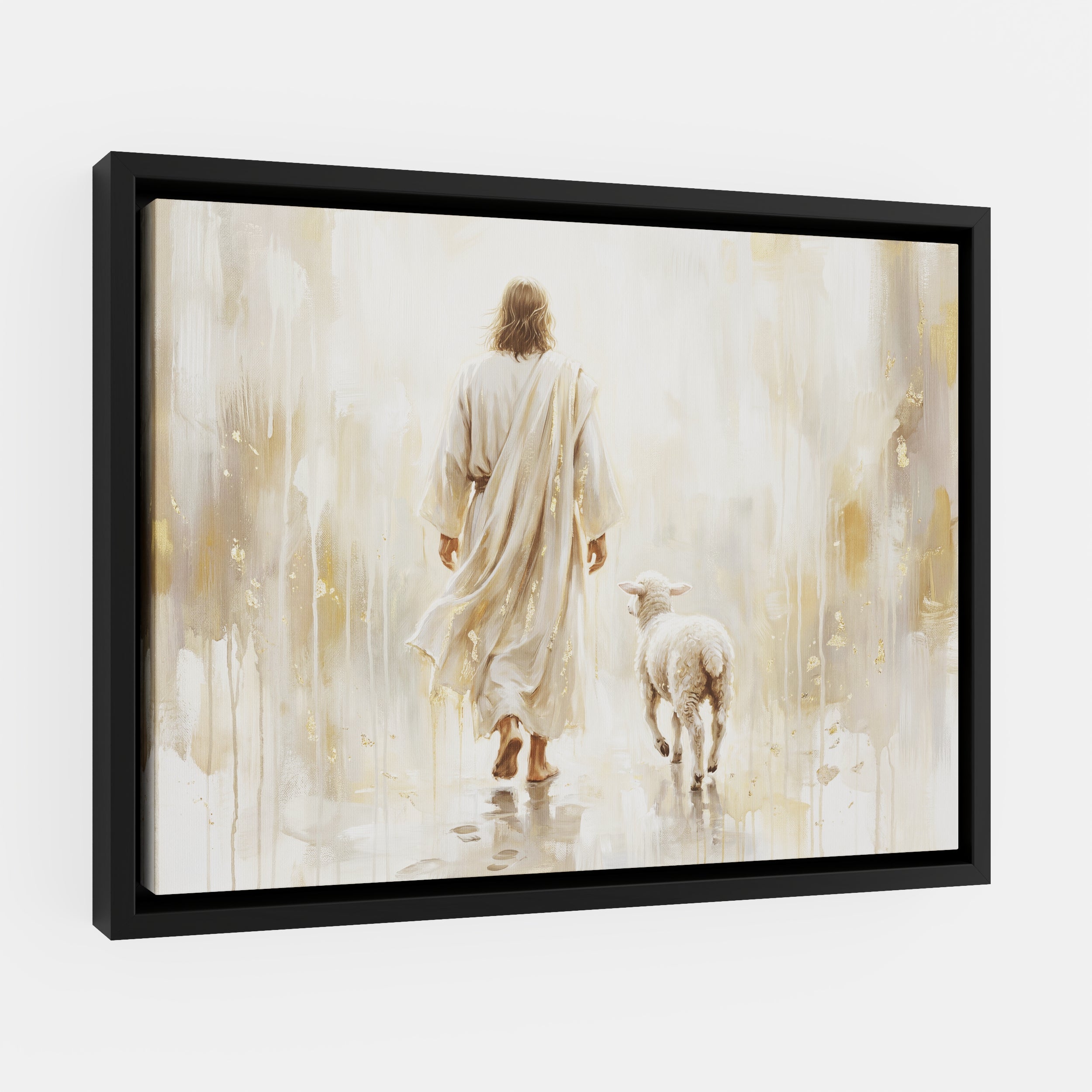He Leads Me - Canvas