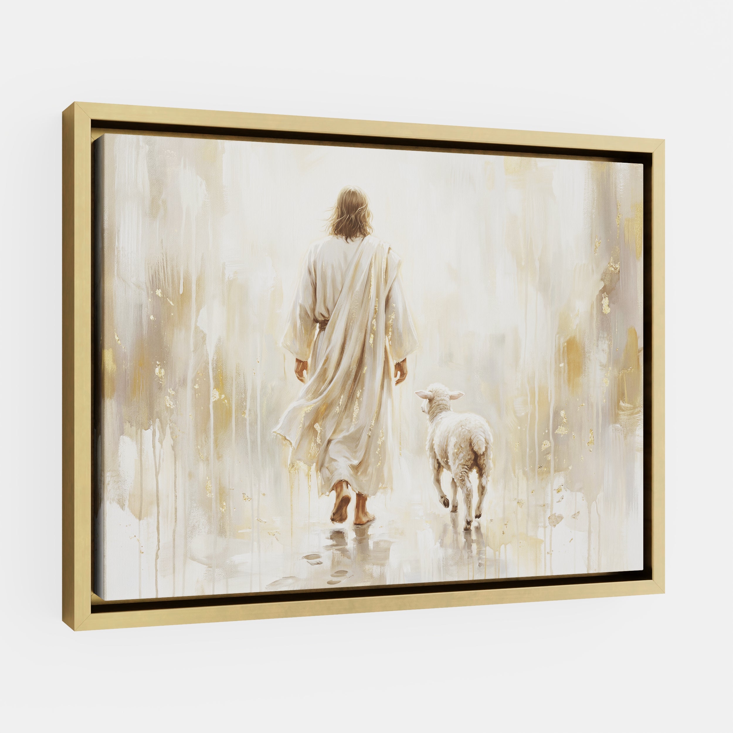 He Leads Me - Canvas