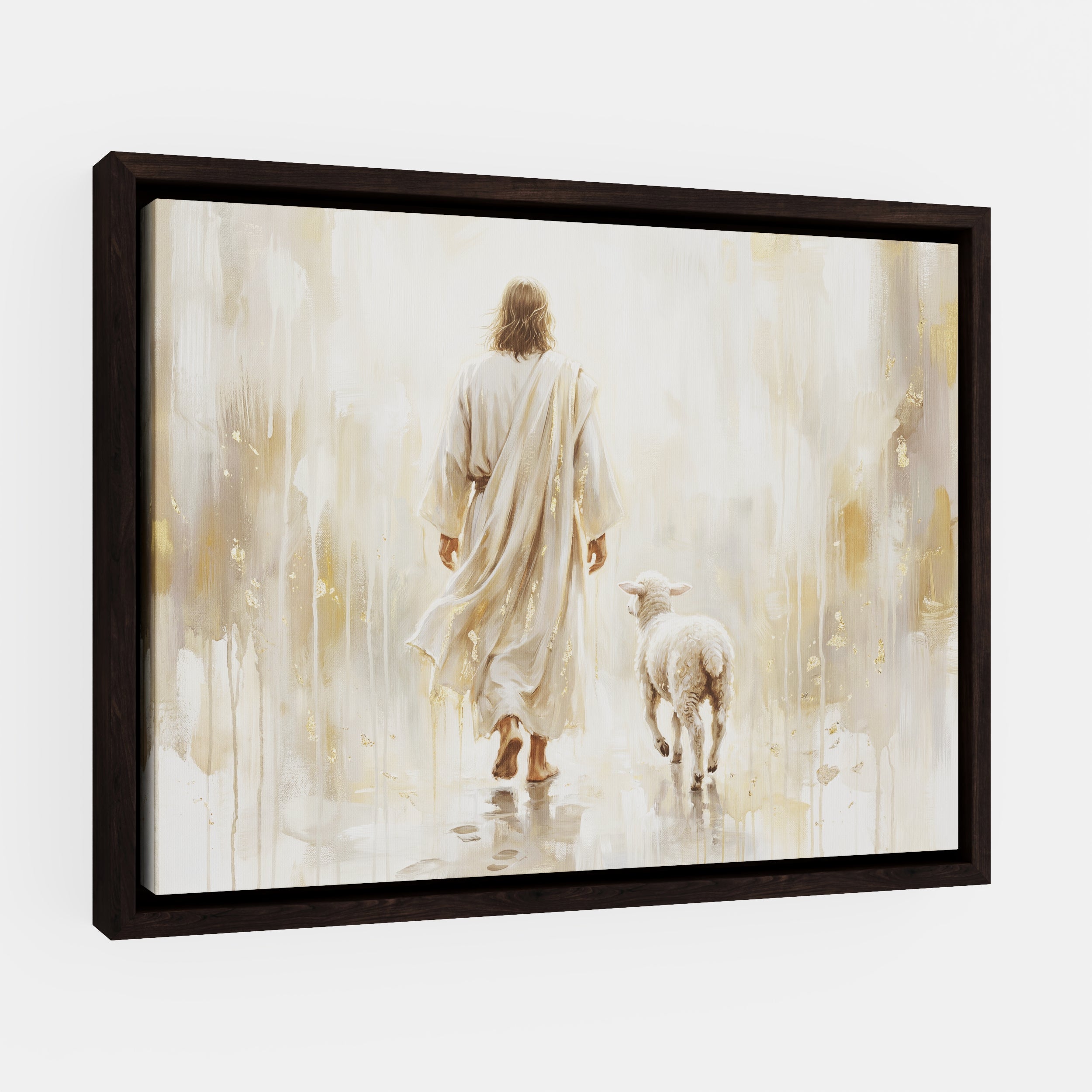 He Leads Me - Canvas