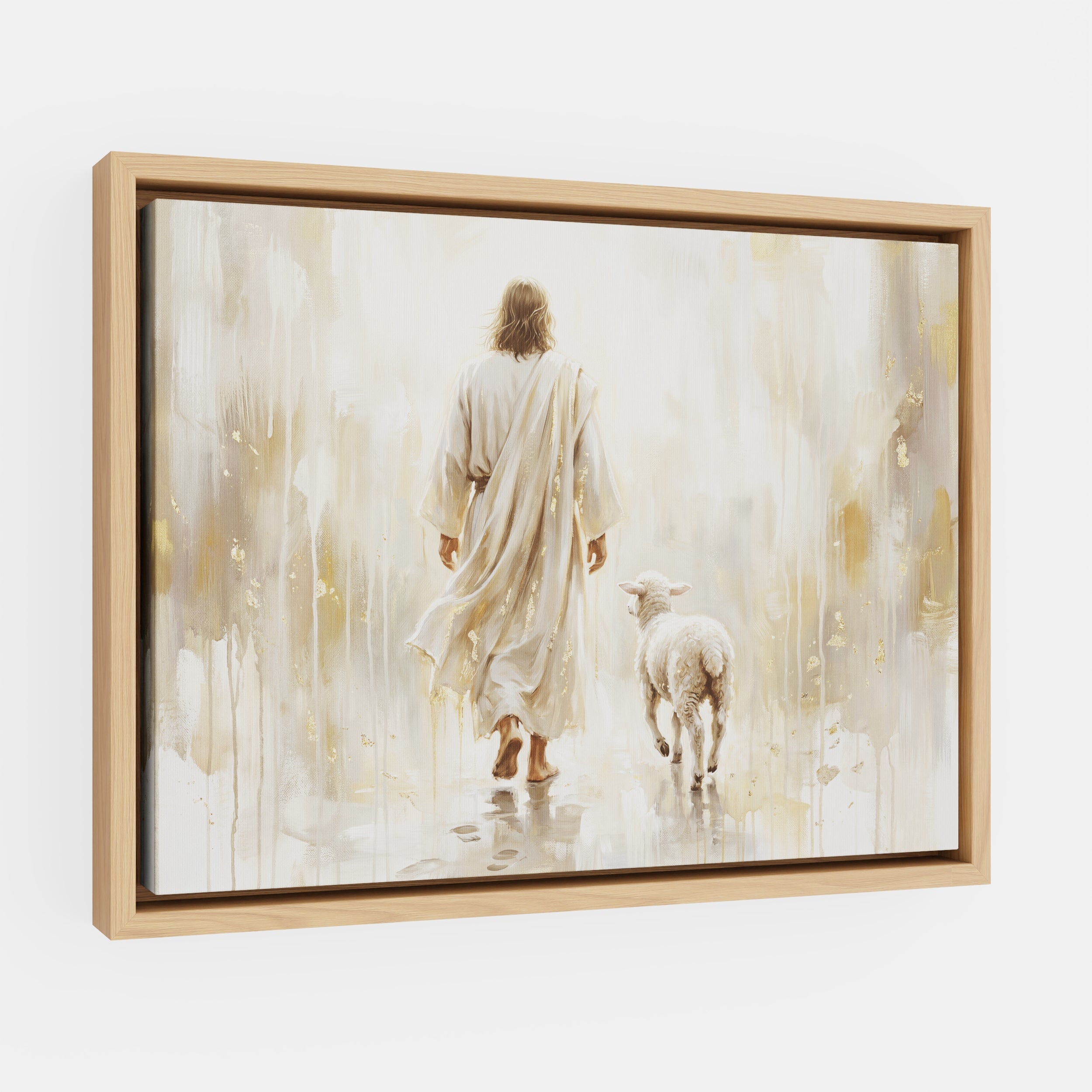 He Leads Me - Canvas