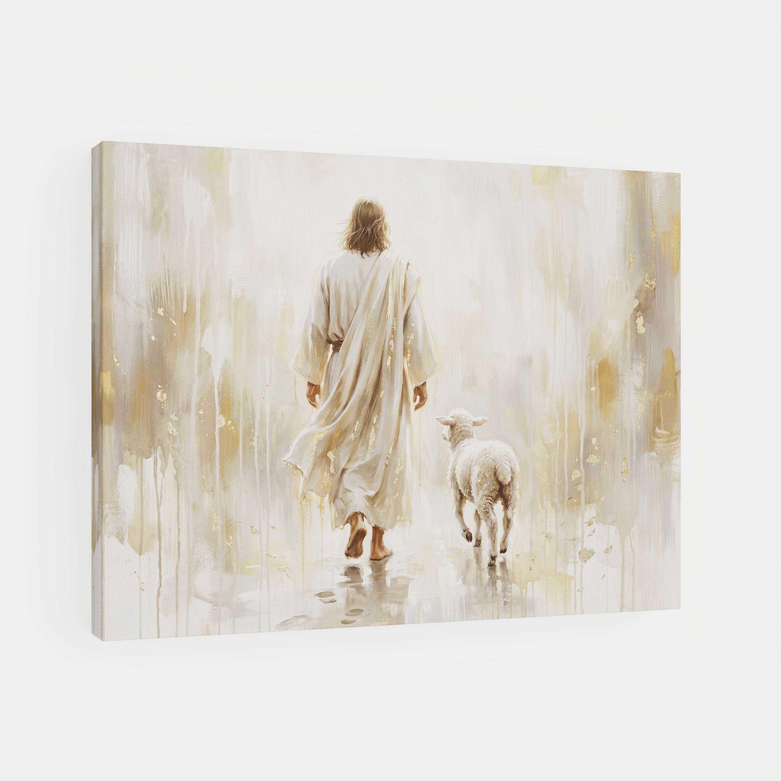 He Leads Me - Canvas