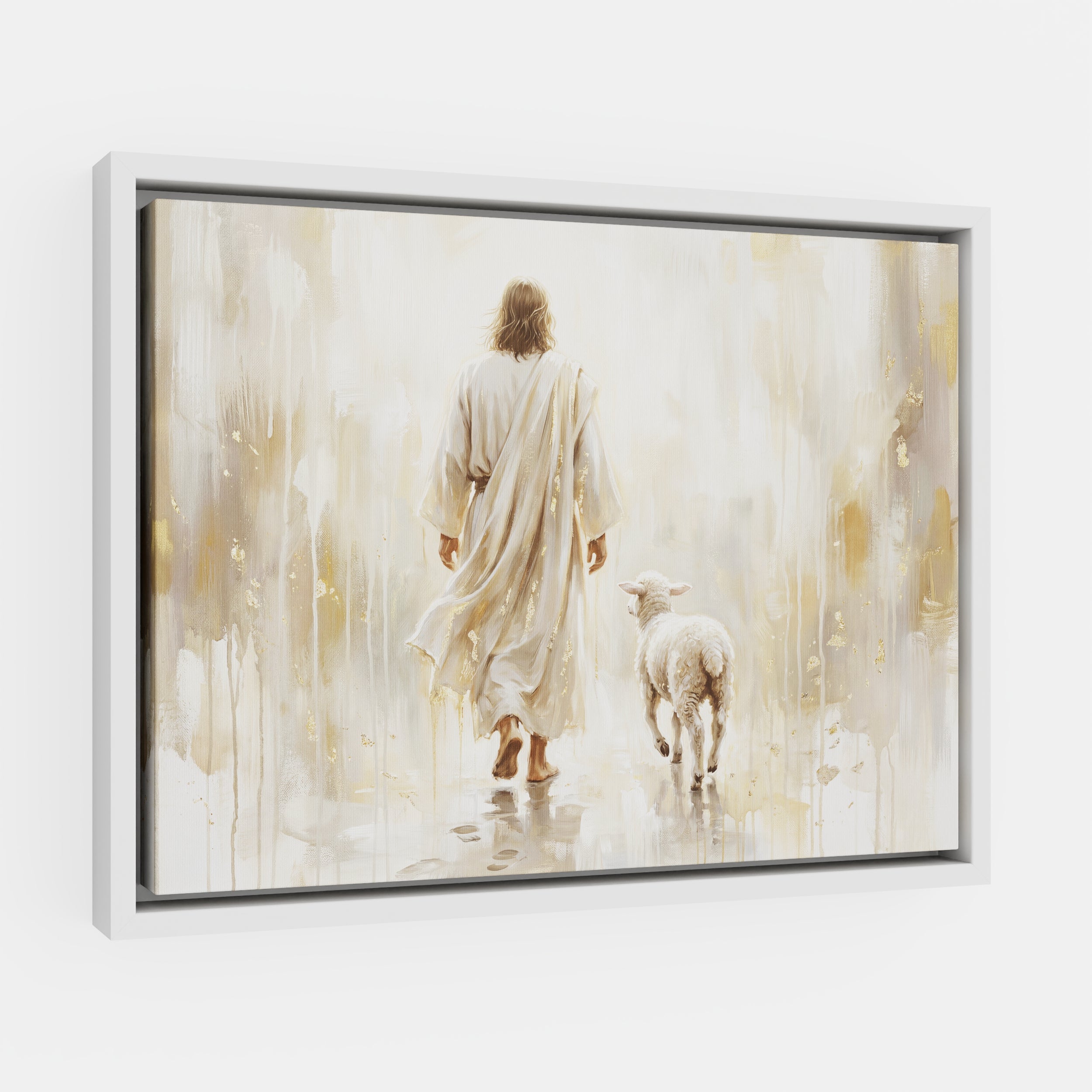 He Leads Me - Canvas