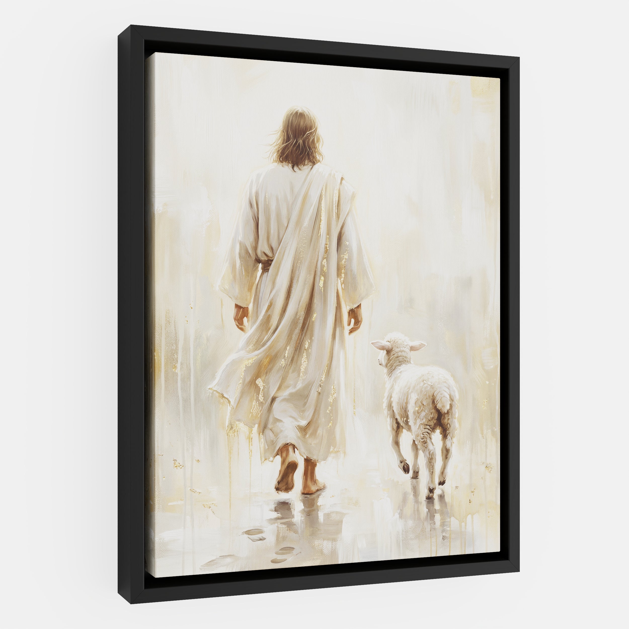 He Leads Me - Canvas