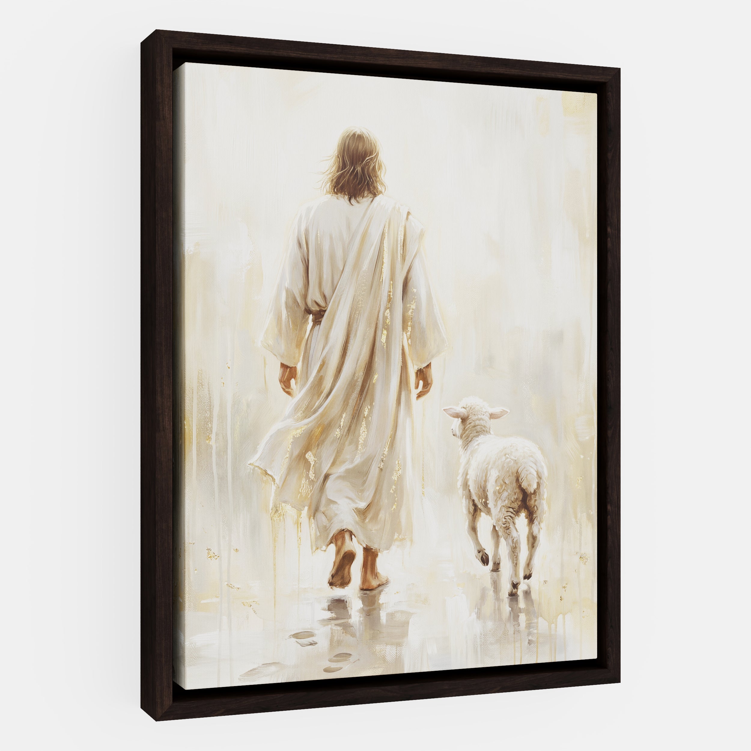 He Leads Me - Canvas