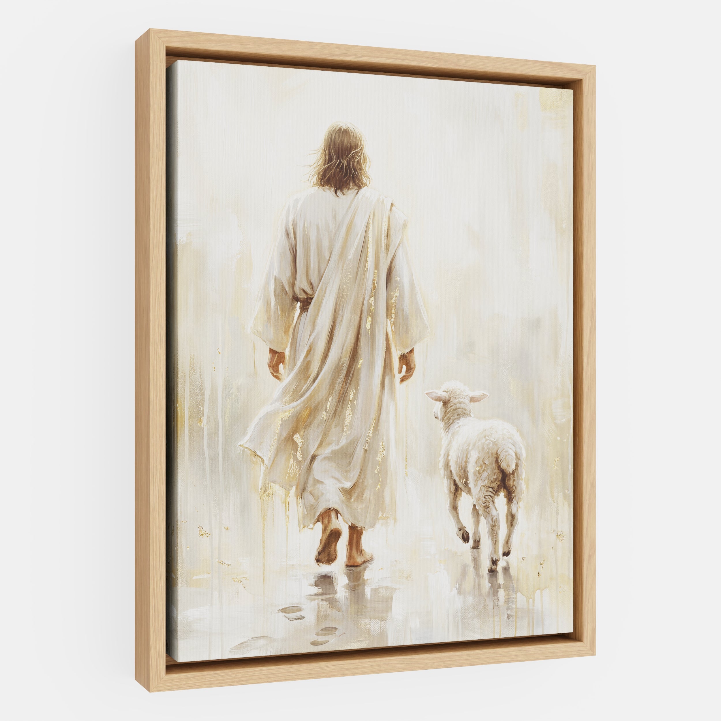 He Leads Me - Canvas