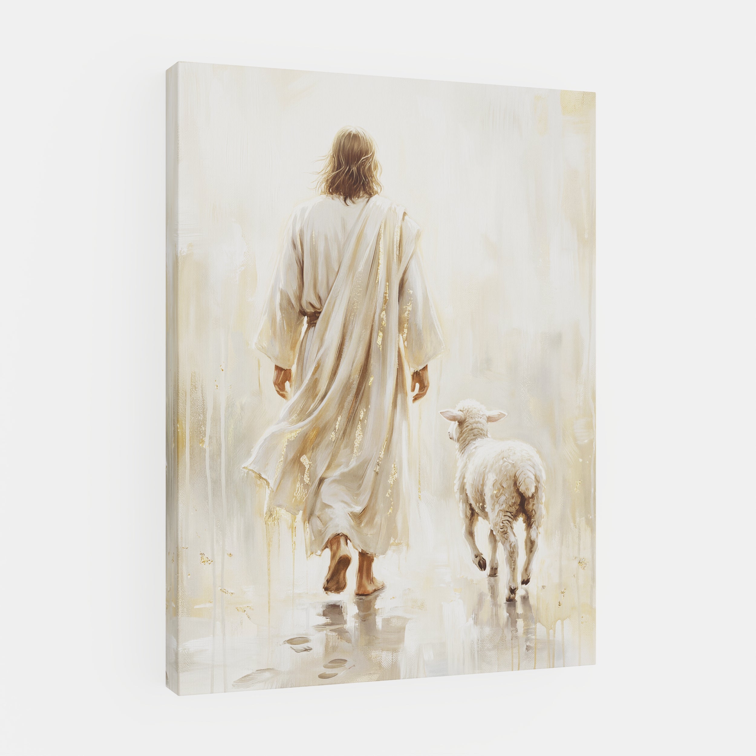He Leads Me - Canvas