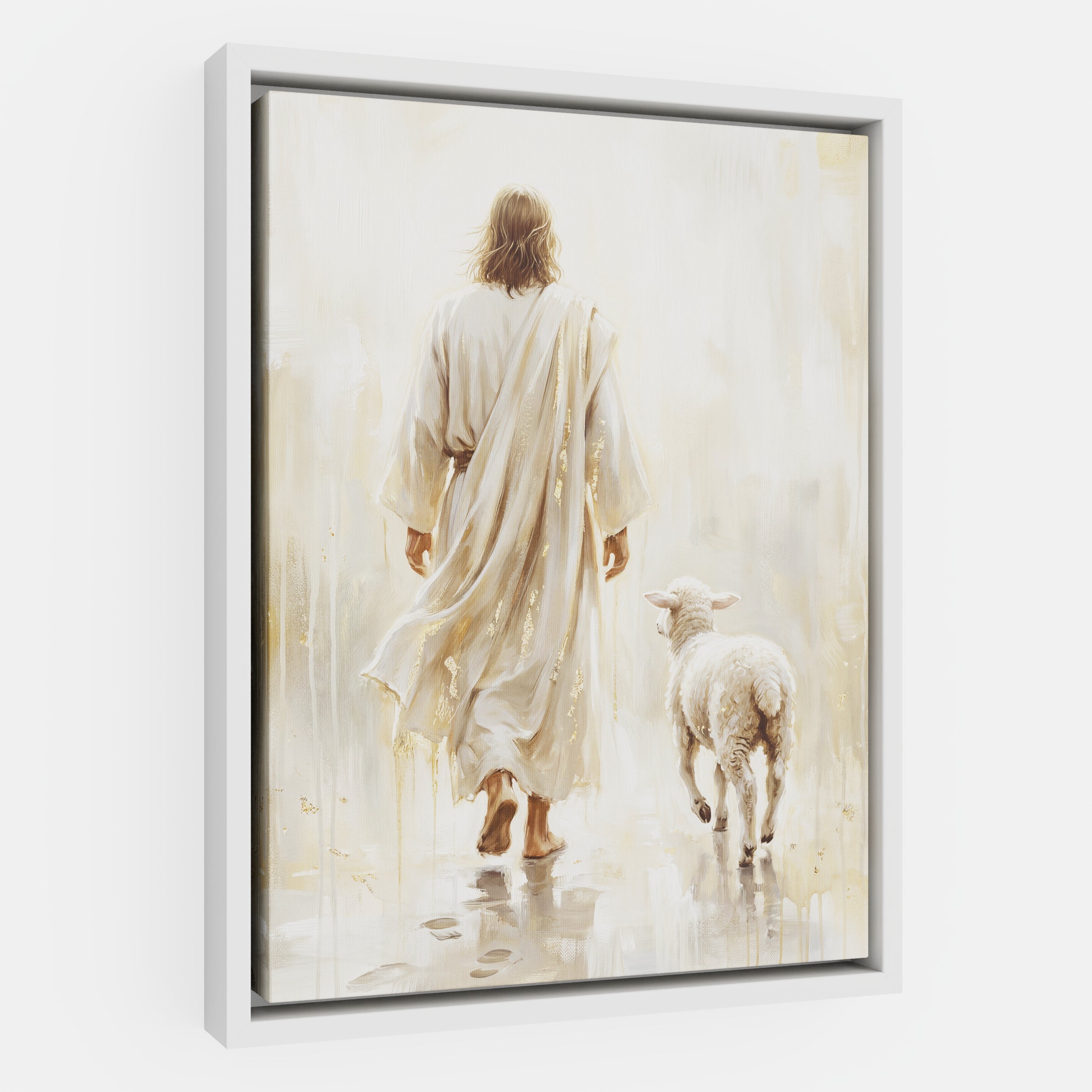 He Leads Me - Canvas