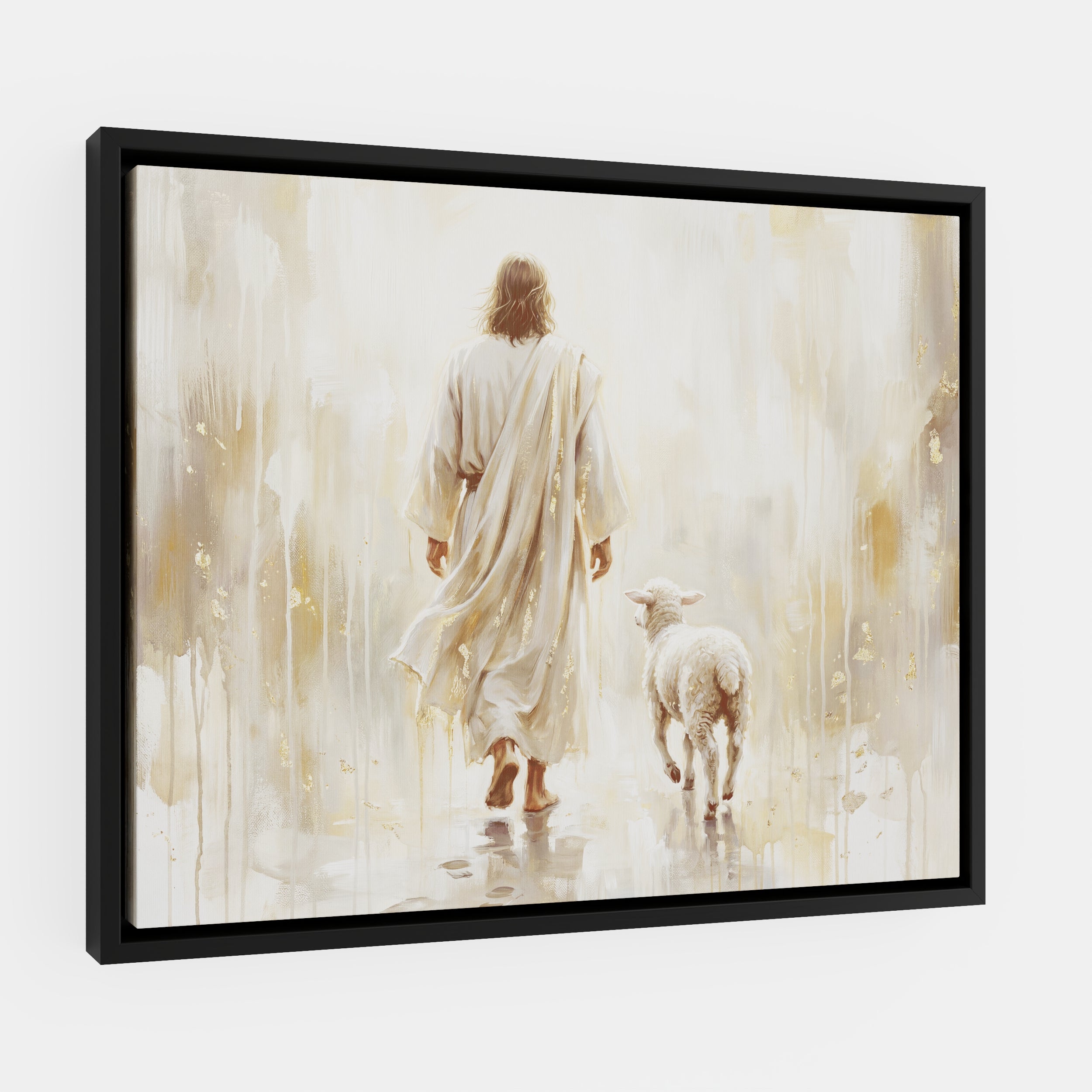 He Leads Me - Canvas