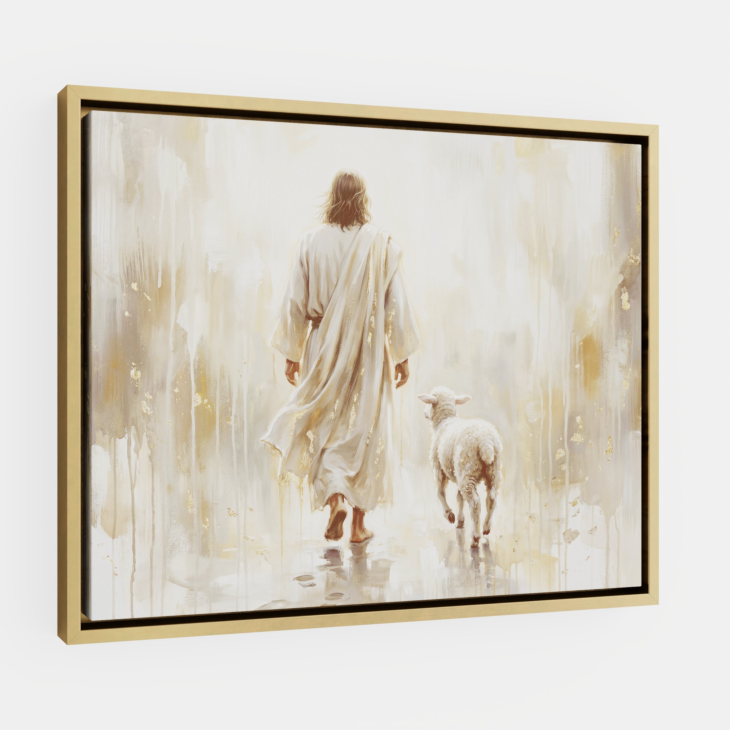 He Leads Me - Canvas