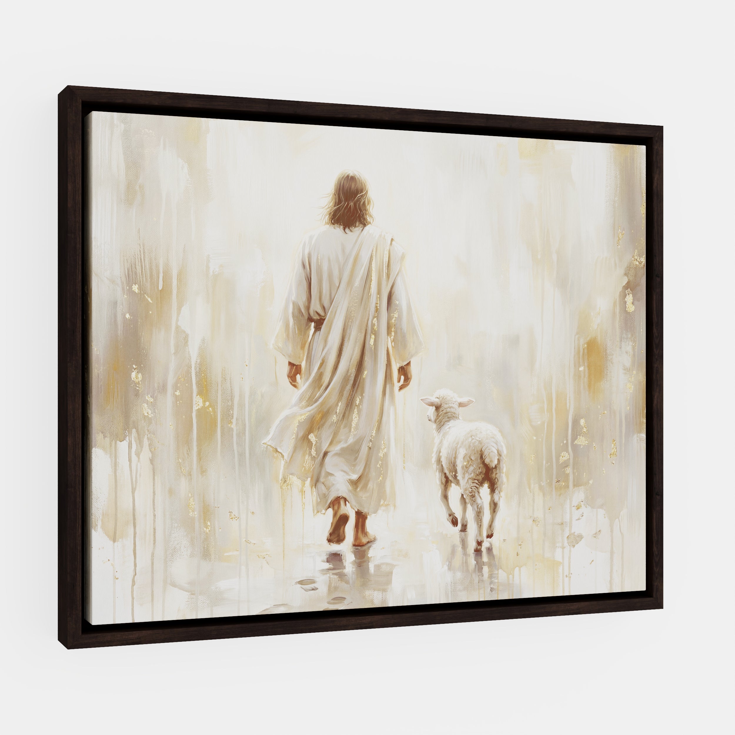 He Leads Me - Canvas