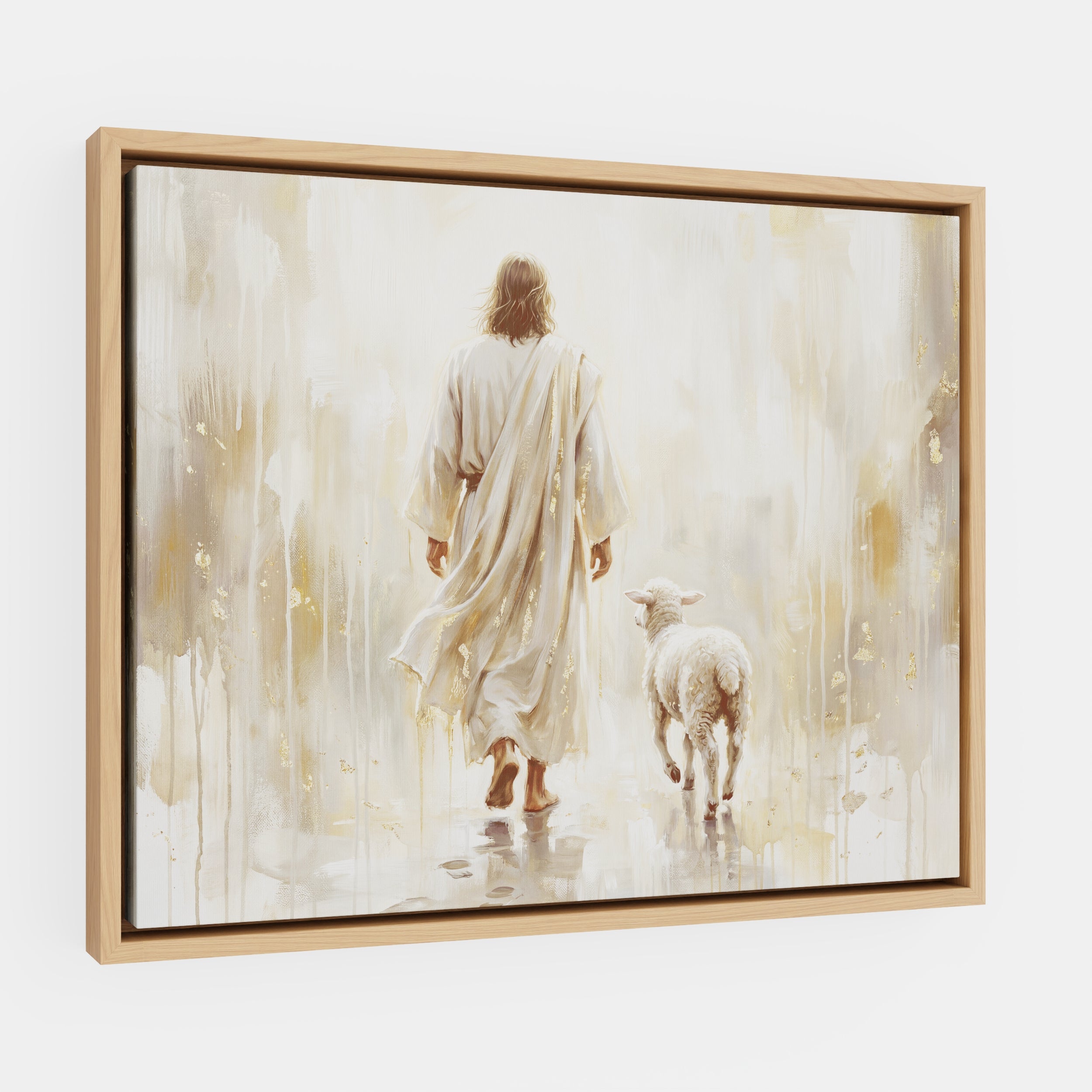 He Leads Me - Canvas