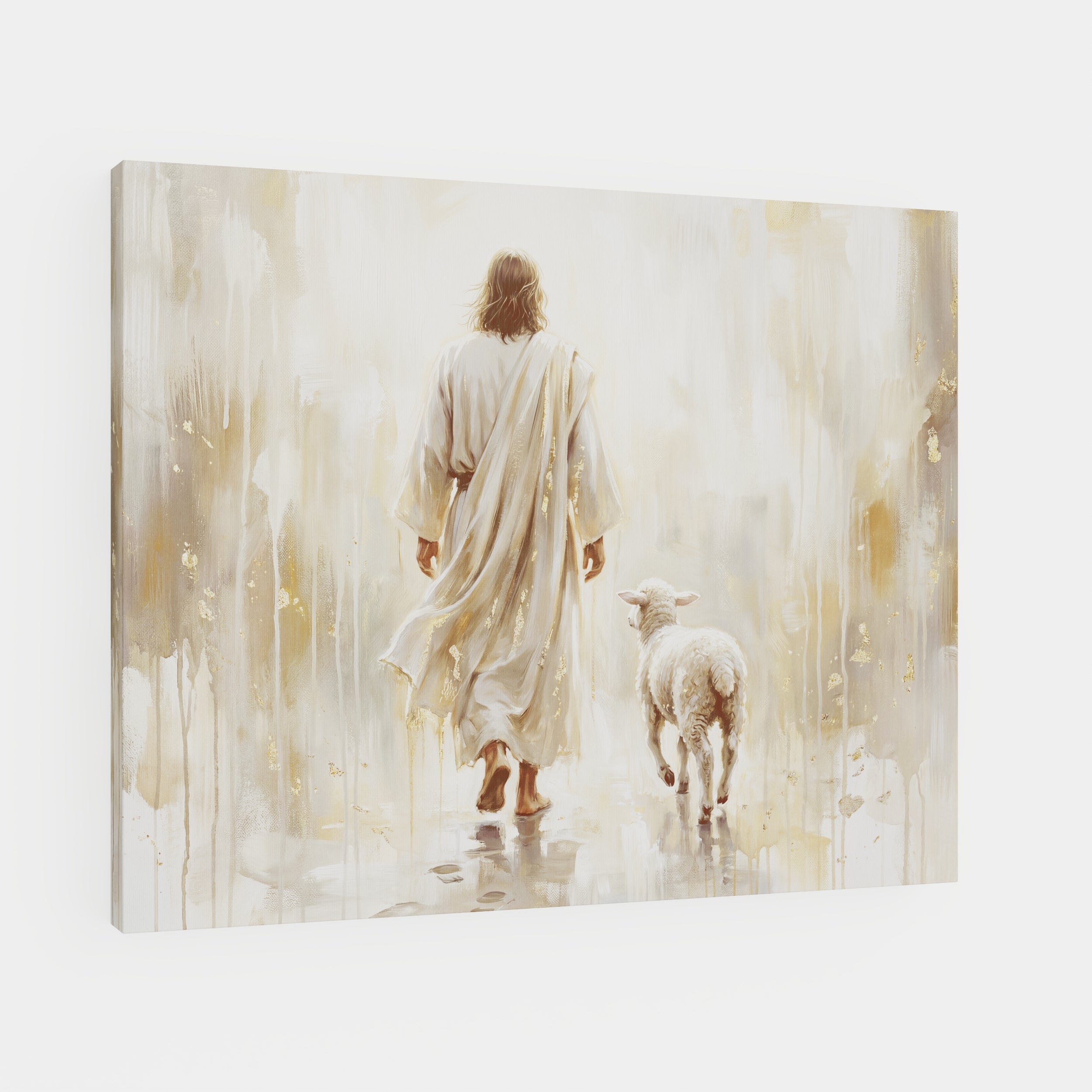 He Leads Me - Canvas