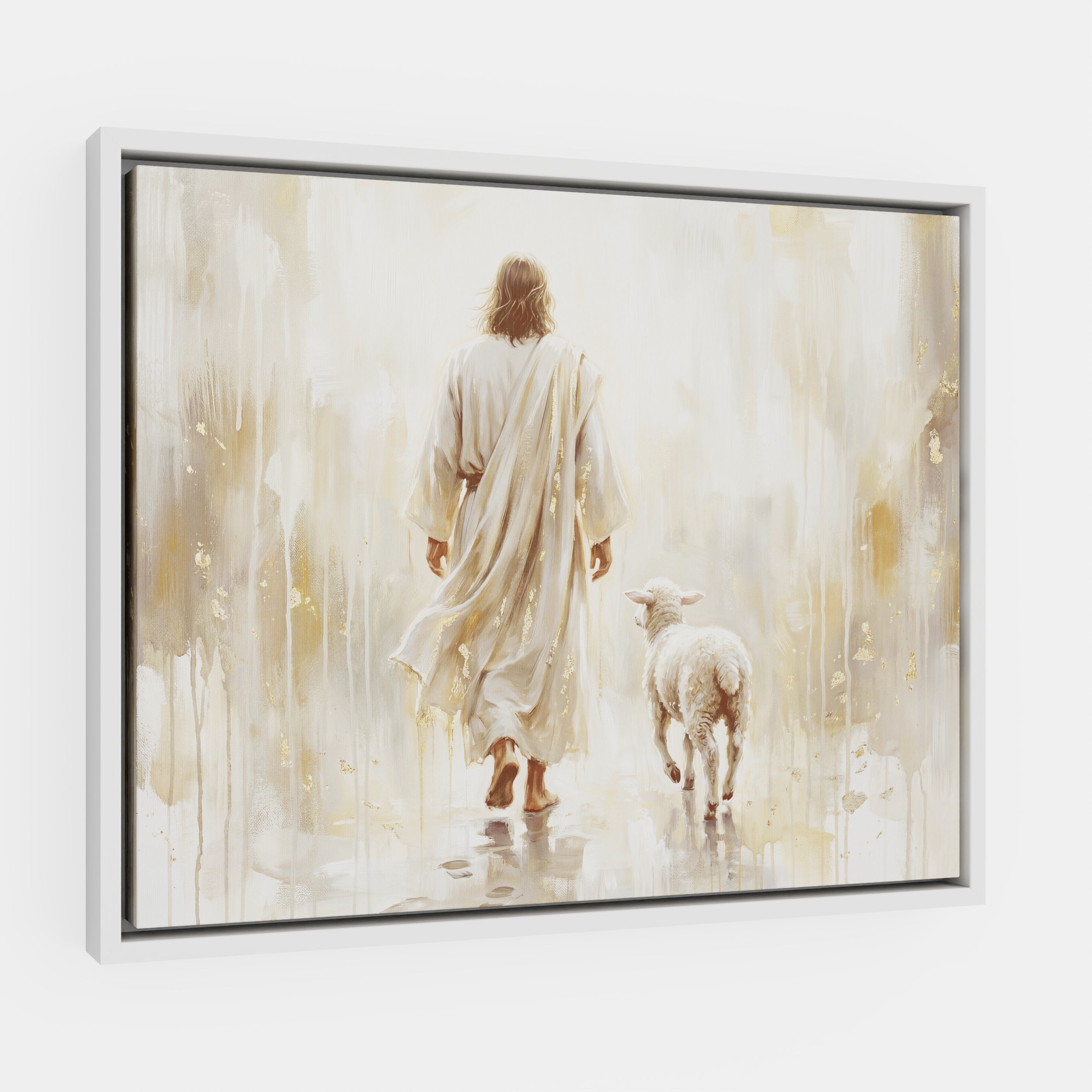He Leads Me - Canvas