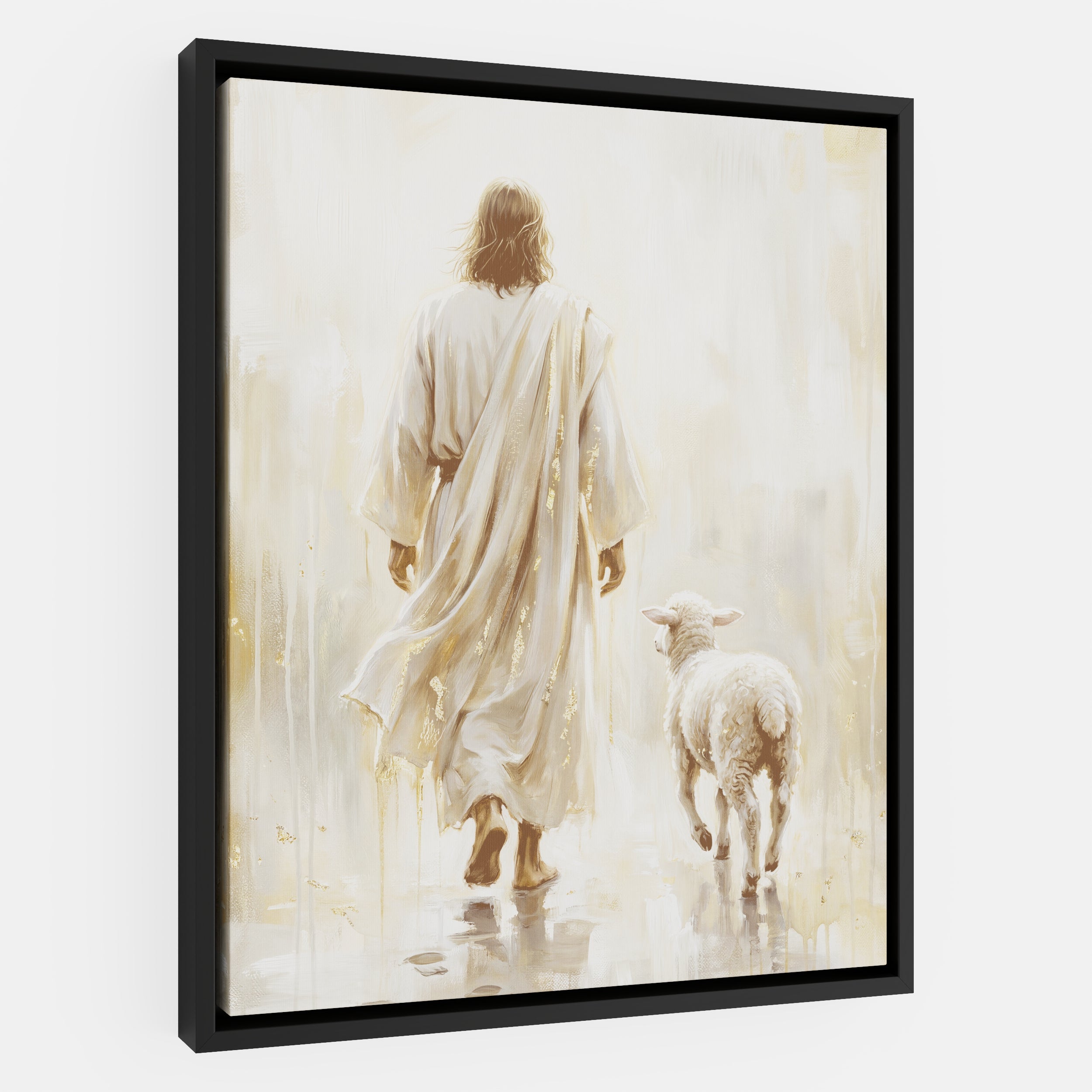 He Leads Me - Canvas