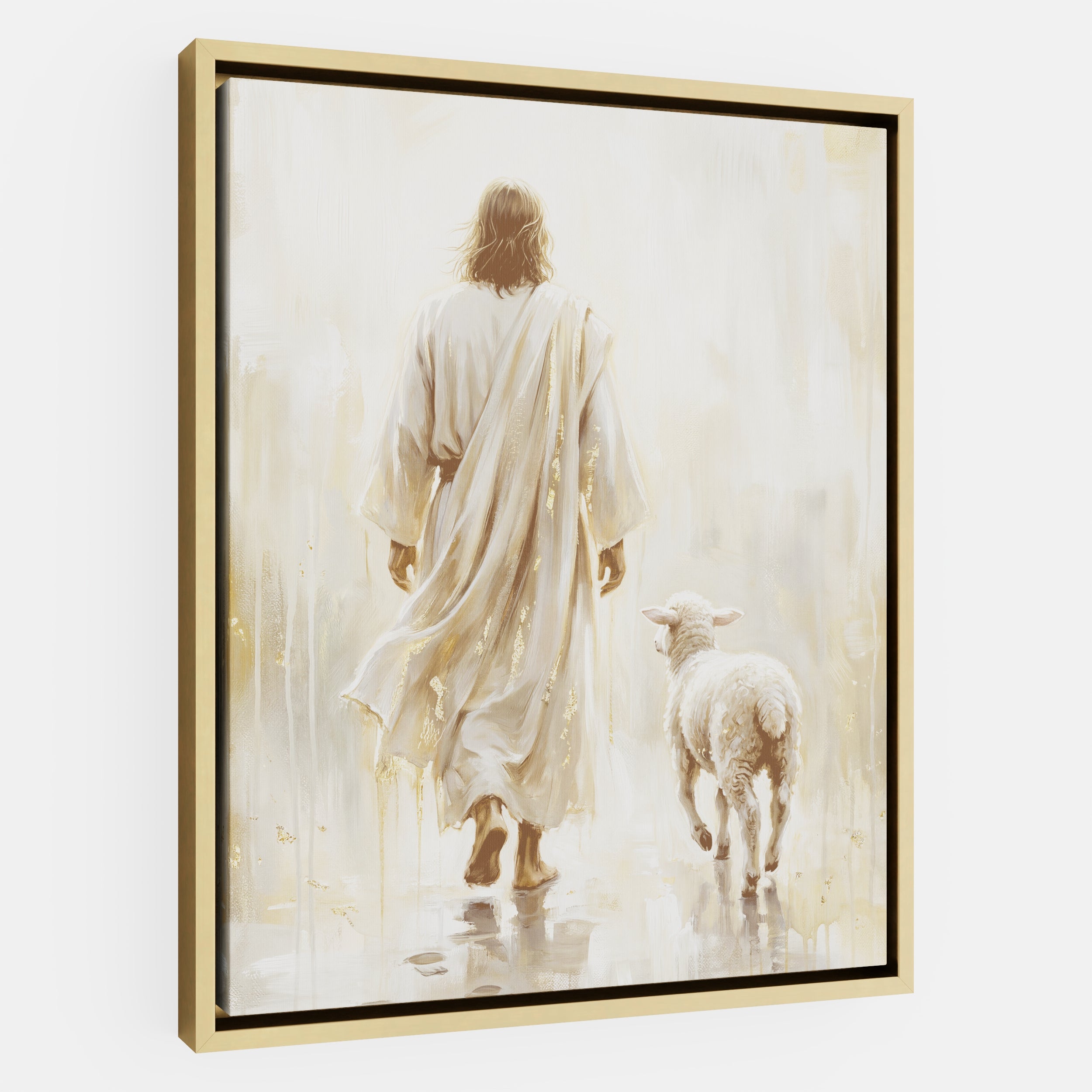 He Leads Me - Canvas