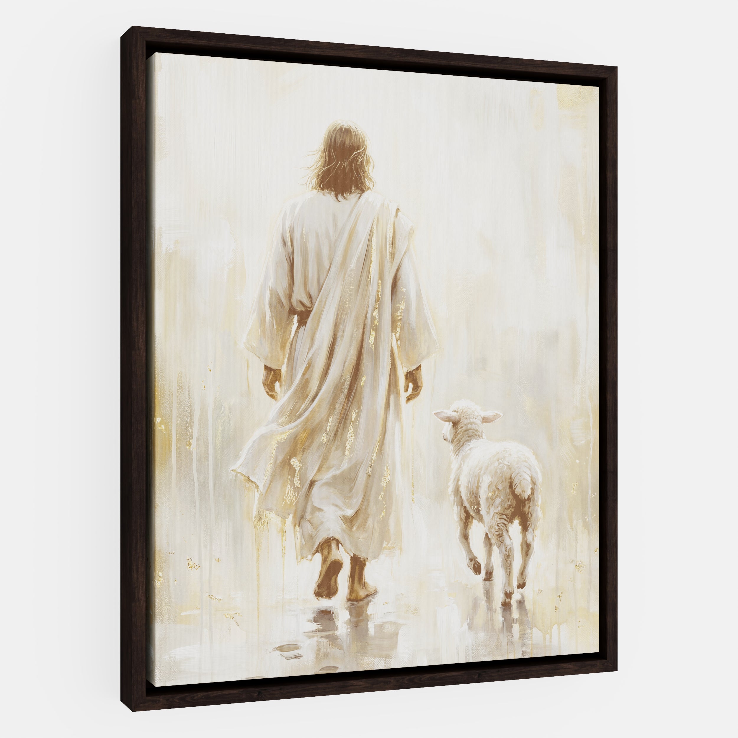 He Leads Me - Canvas