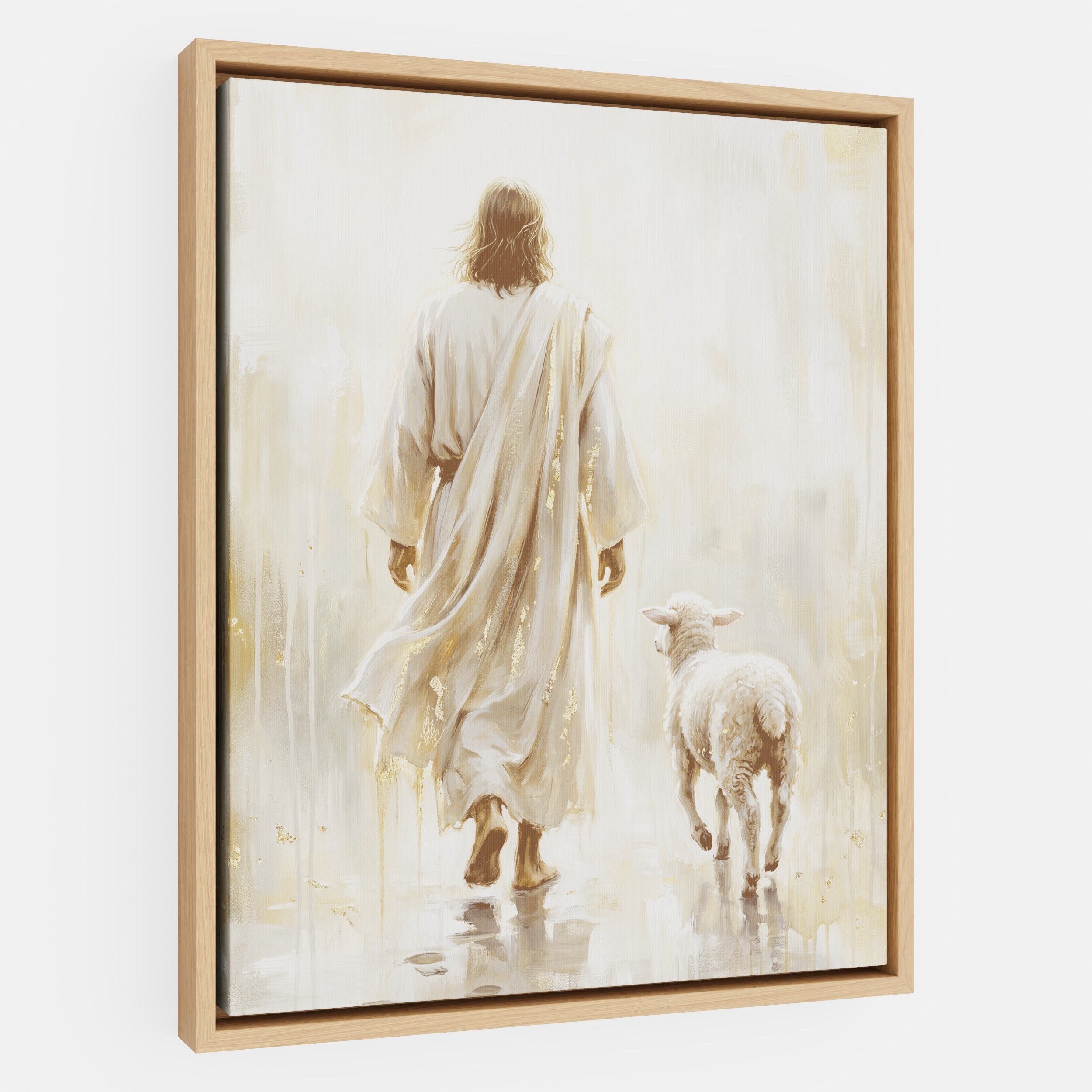 He Leads Me - Canvas
