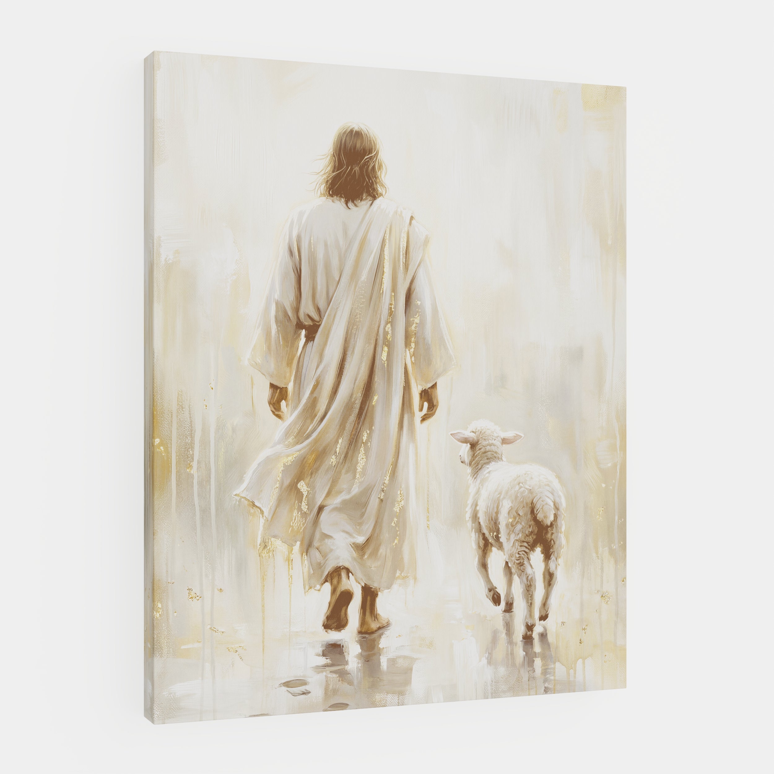 He Leads Me - Canvas
