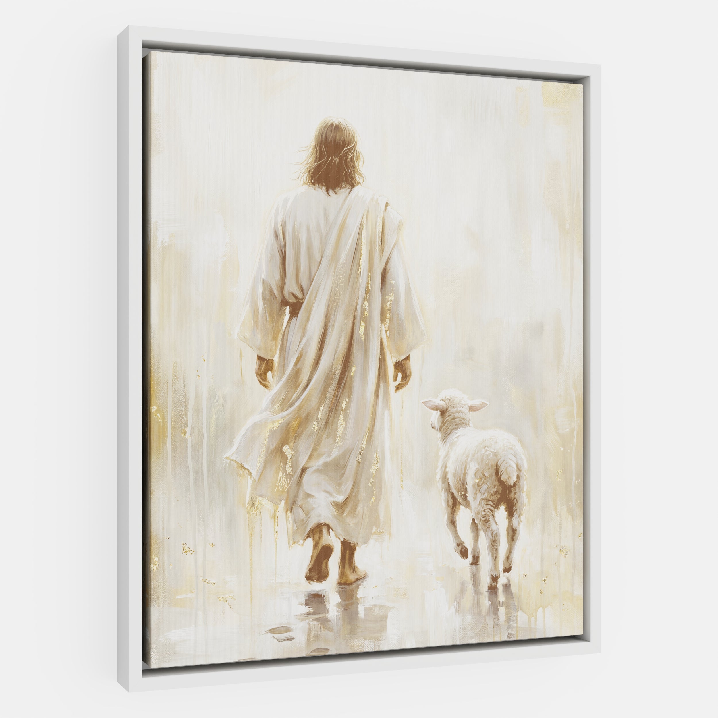 He Leads Me - Canvas