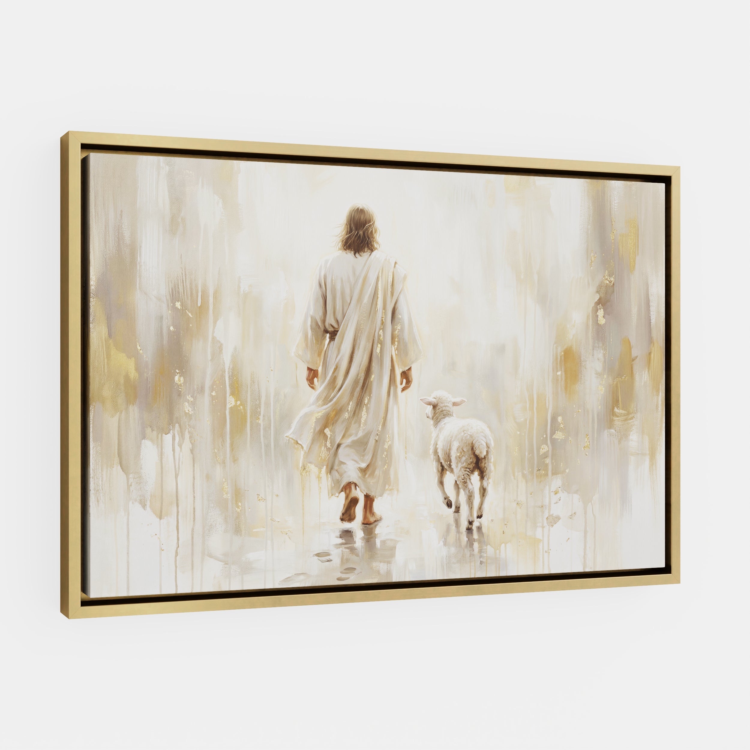 He Leads Me - Canvas