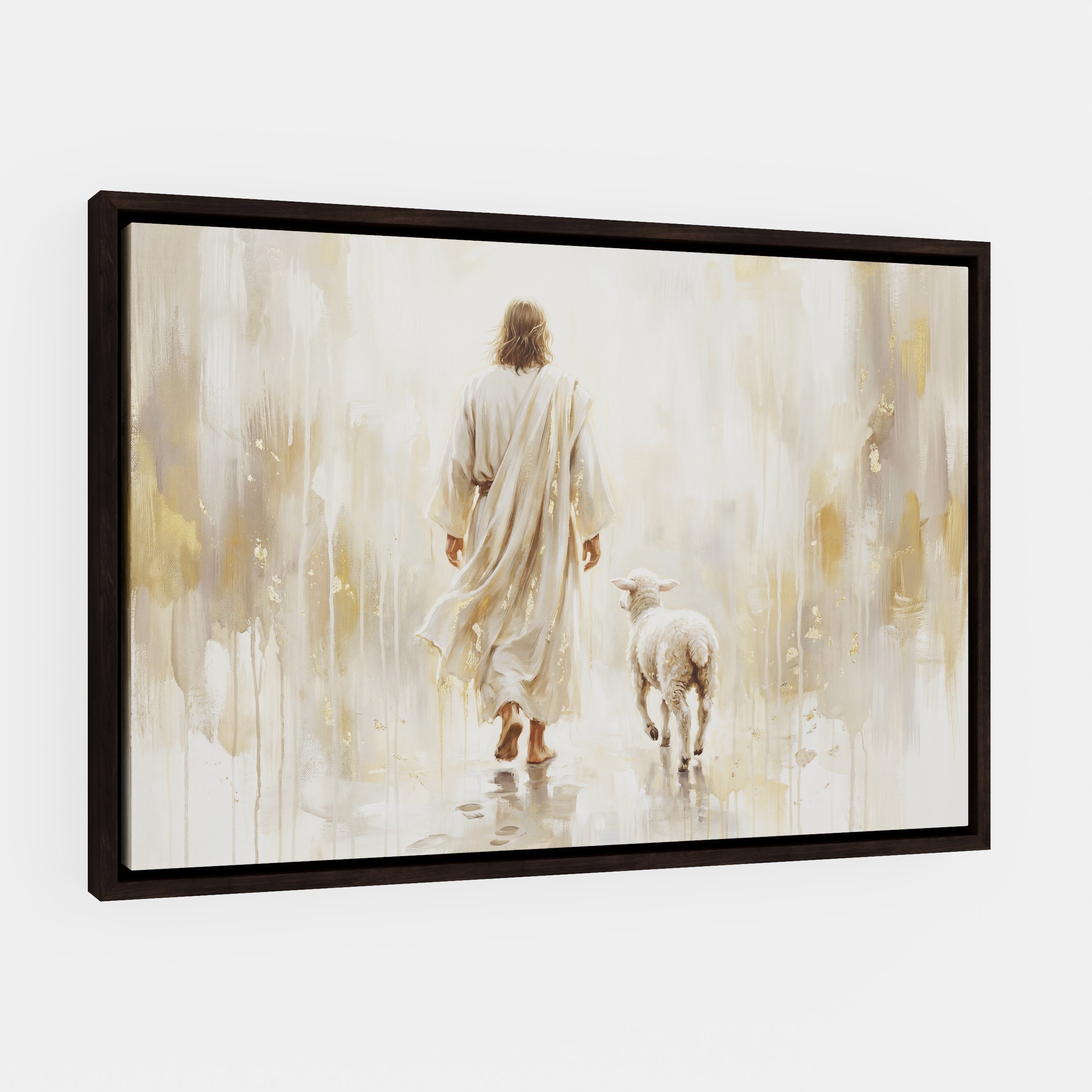 He Leads Me - Canvas