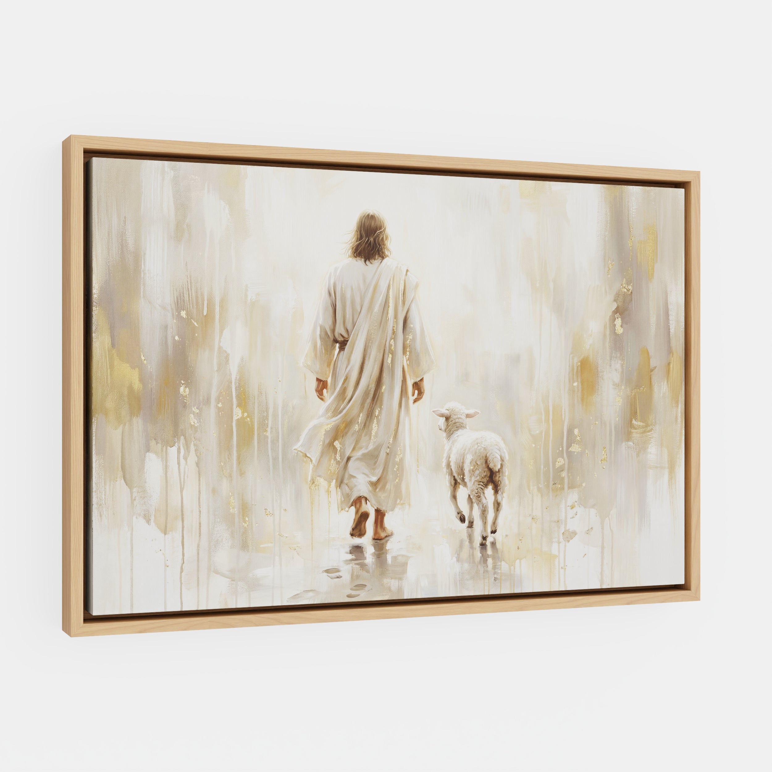 He Leads Me - Canvas