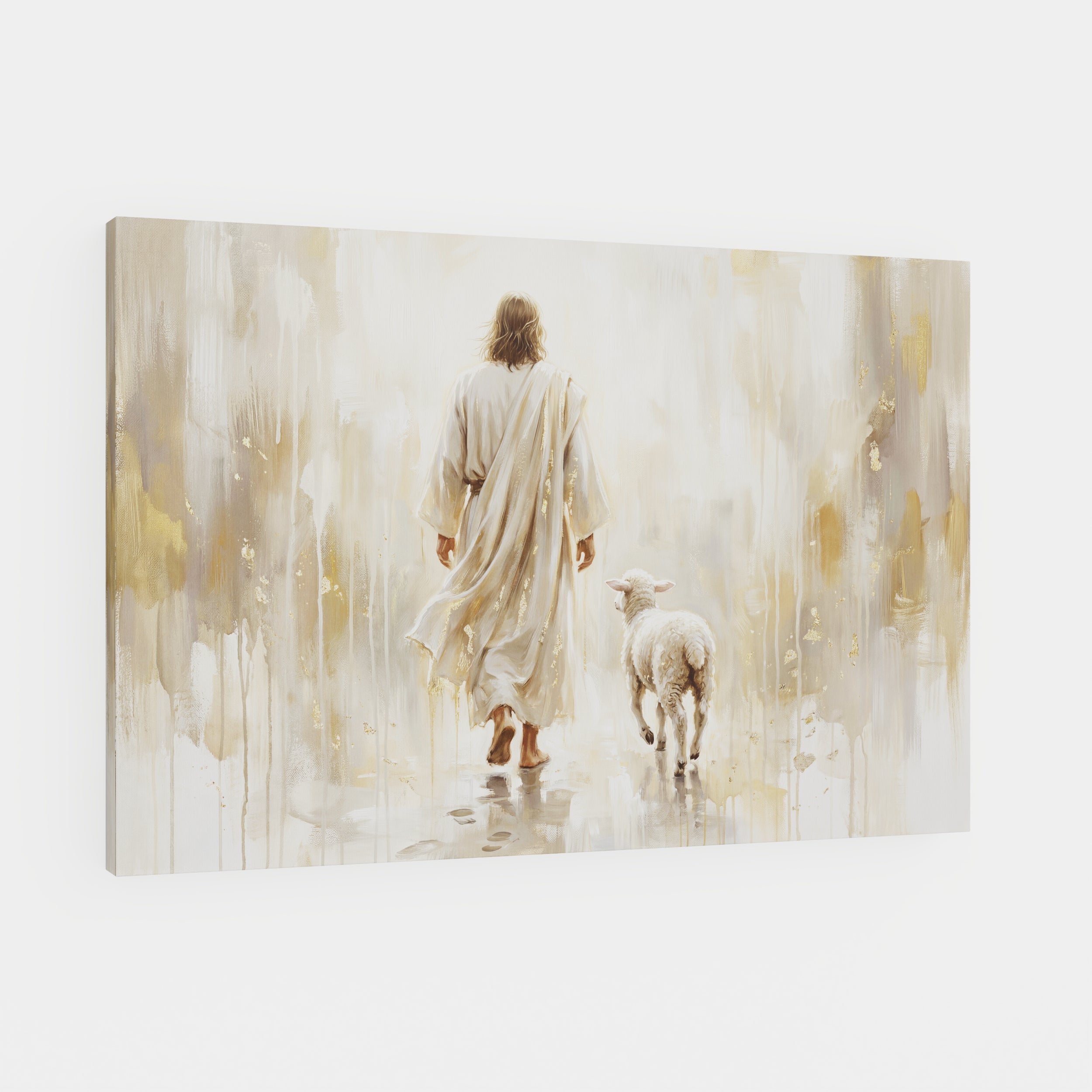 He Leads Me - Canvas