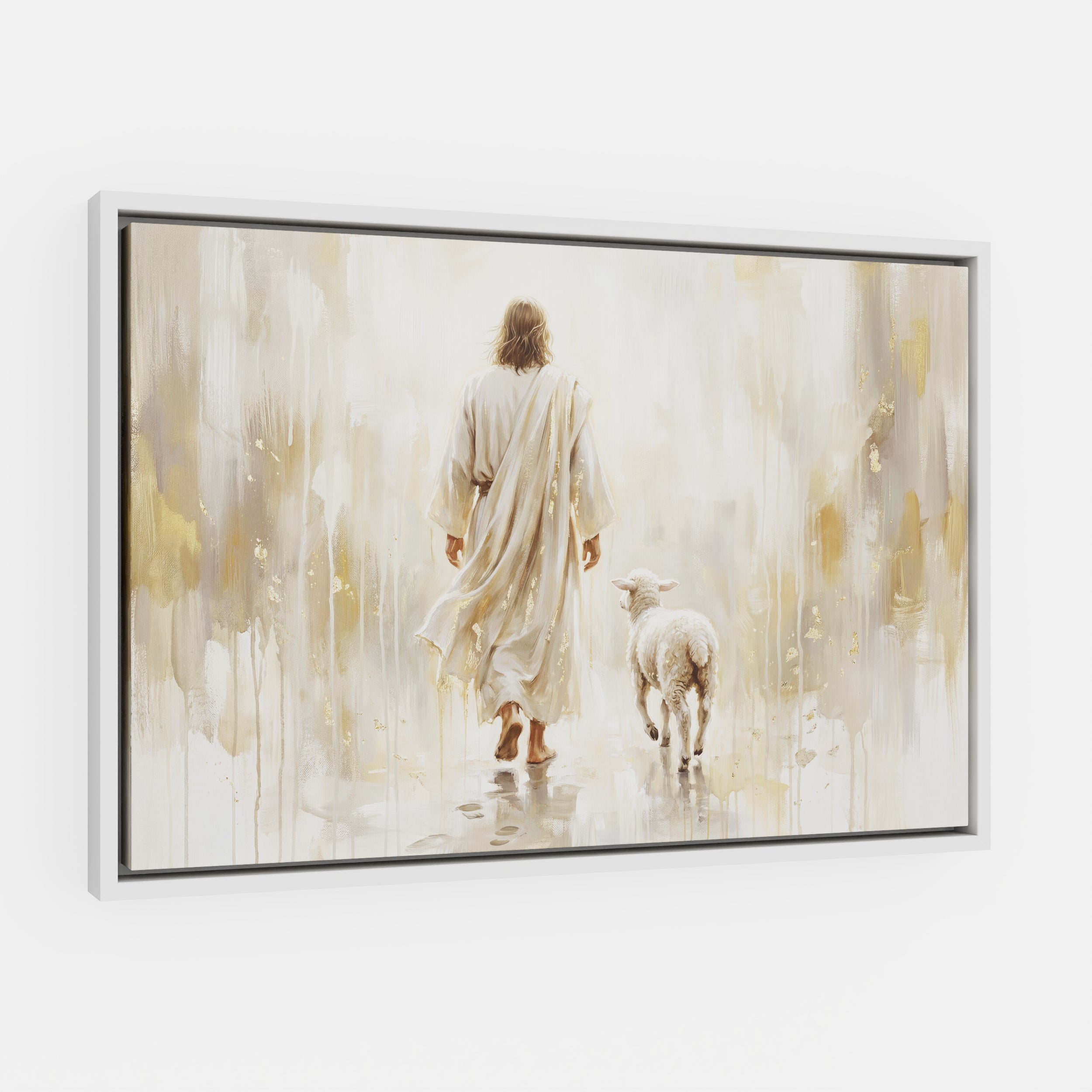 He Leads Me - Canvas