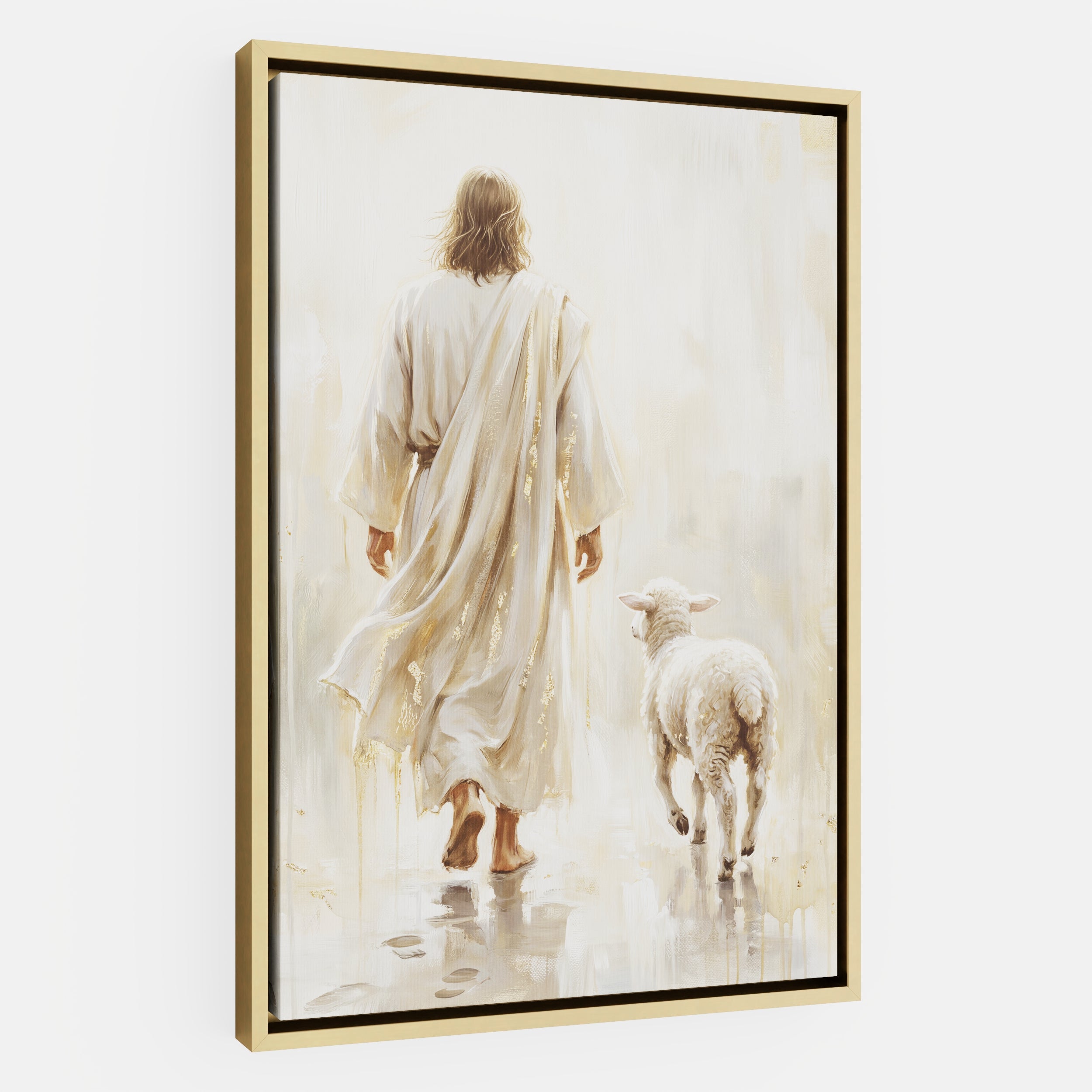 He Leads Me - Canvas
