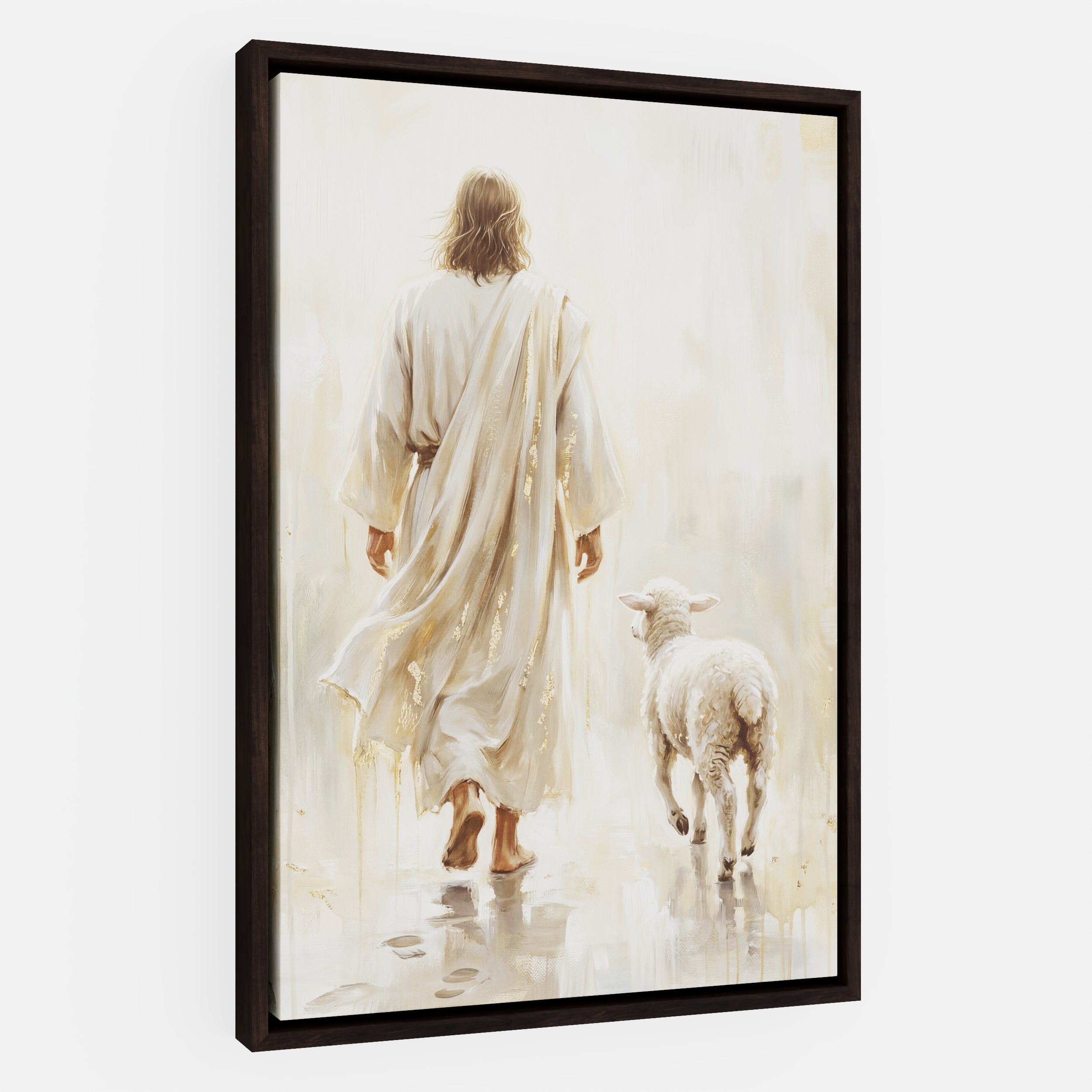 He Leads Me - Canvas