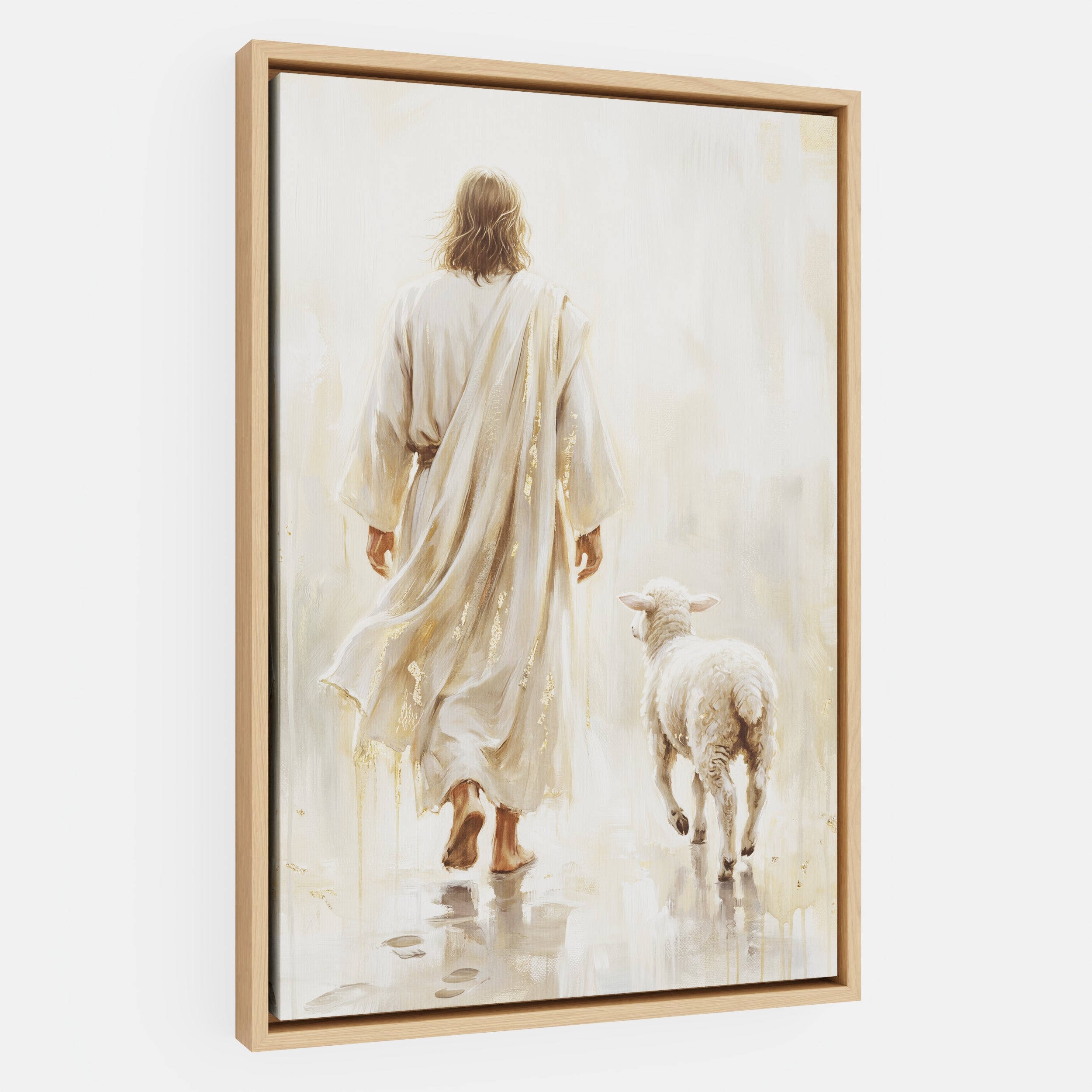 He Leads Me - Canvas